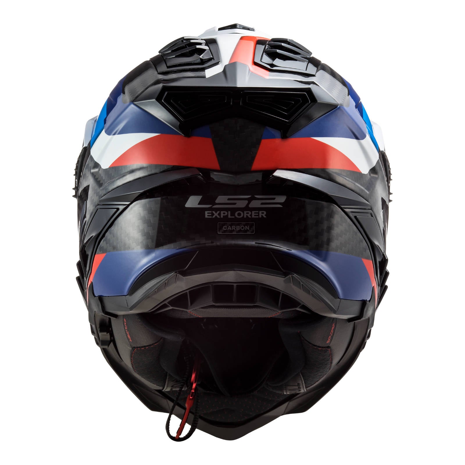 LS2 Mx701 Explorer Carbon Frontier Helmet Black/Blue 2XL LS2MX701EXPCBLKTIT2XL