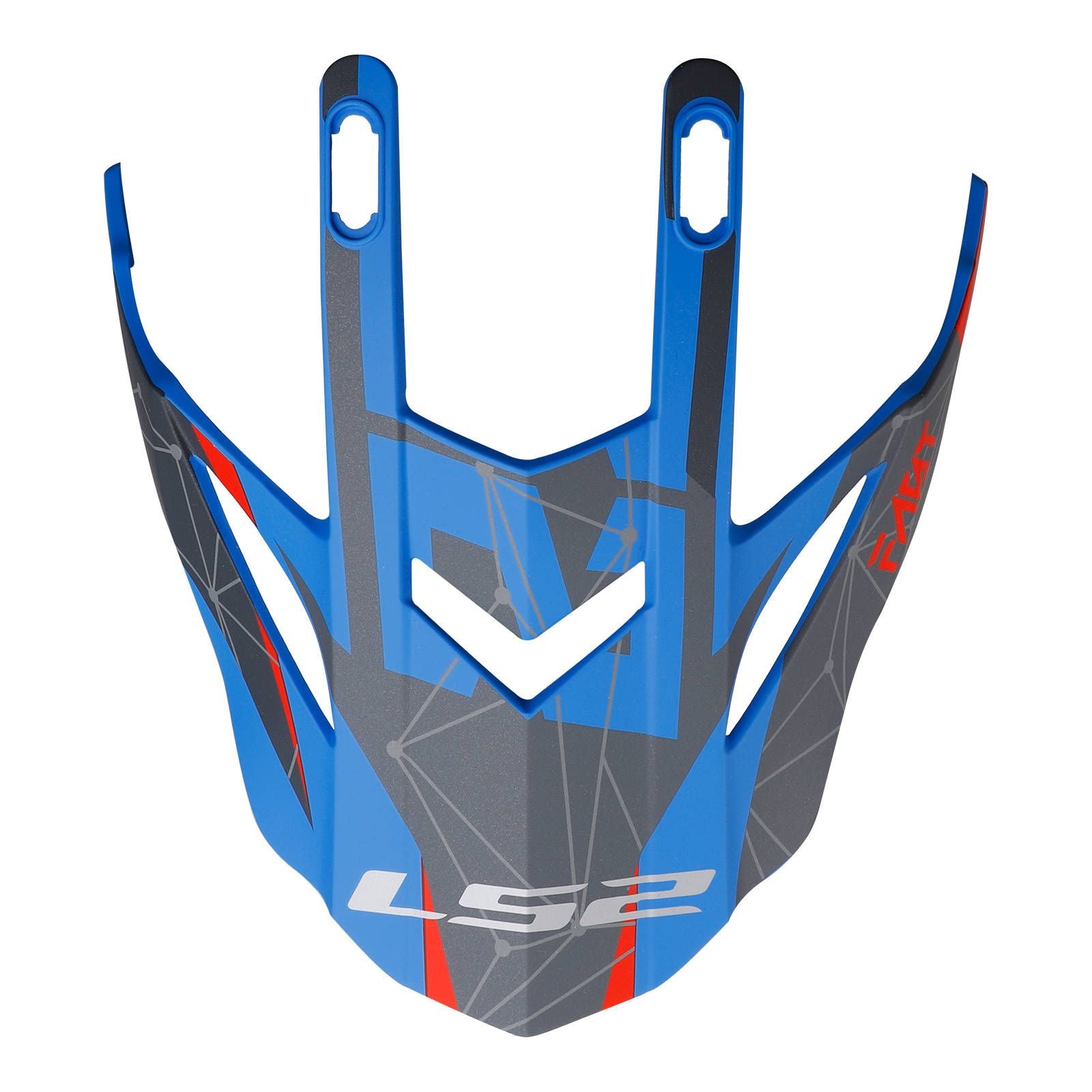 New LS2 MX437 Fast Evo Helmet Peak Alpha Blue #LS2Z800437PEK28