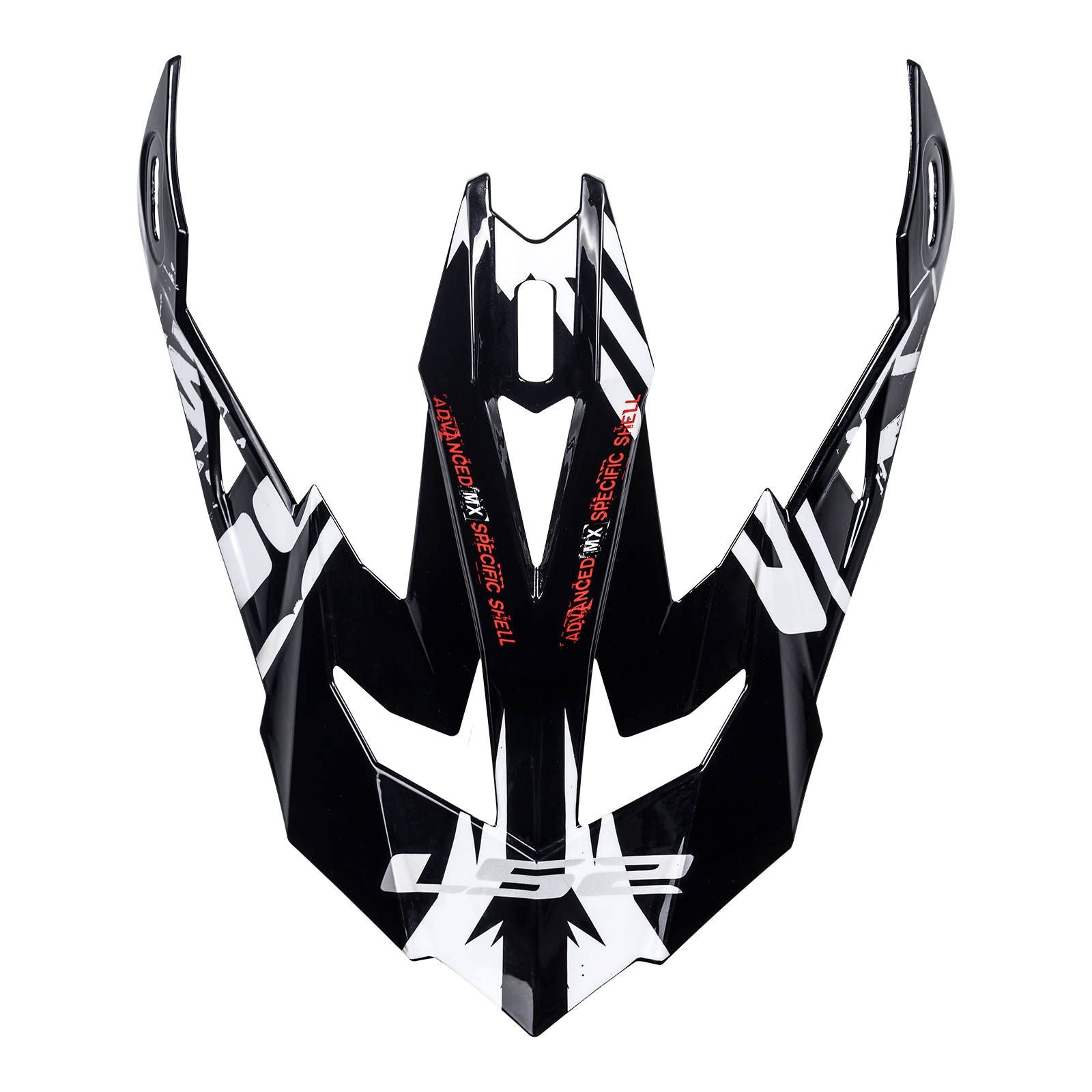 New LS2 MX470 Subverter Helmet Peak Emperor Black / White / Red #LS2Z800470PK25