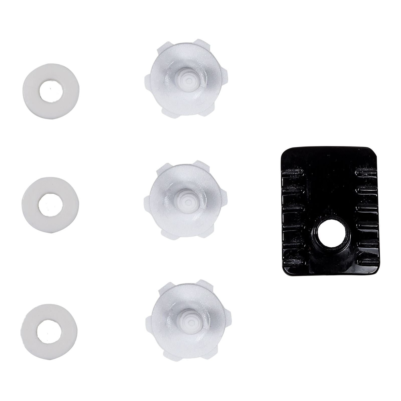 LS2 Helmet Accessories - MX470 Subverter Peak Screw Set - White #LS2Z800470PKS01