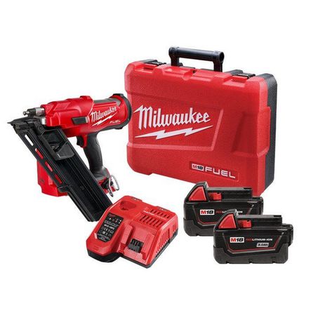 New Milwaukee M18 Fuel Framing Nail Gun Kit 18v 1y Warranty - M18FFN-302C