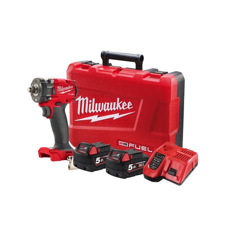 Milwaukee M18v Fuel 1/2In Compact Impact Wrench With Friction Ring Kit 1y WTY
