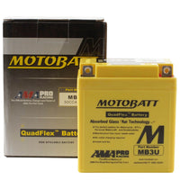 New MOTOBATT Quadflex AGM Battery #MB3U