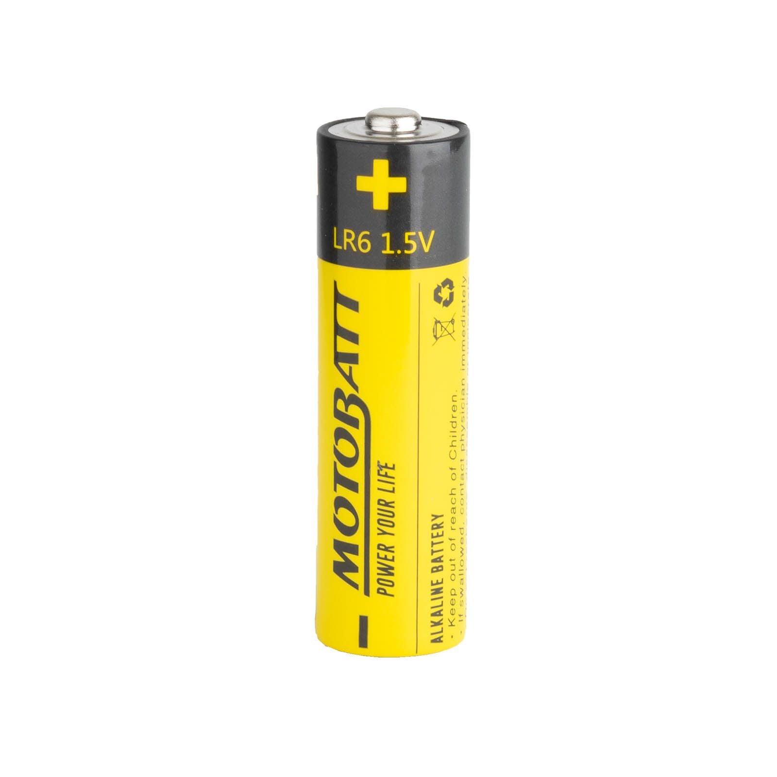 New MOTOBATT AA LR6 1.5 Alkaline Household Battery 4/Card #MCBAA