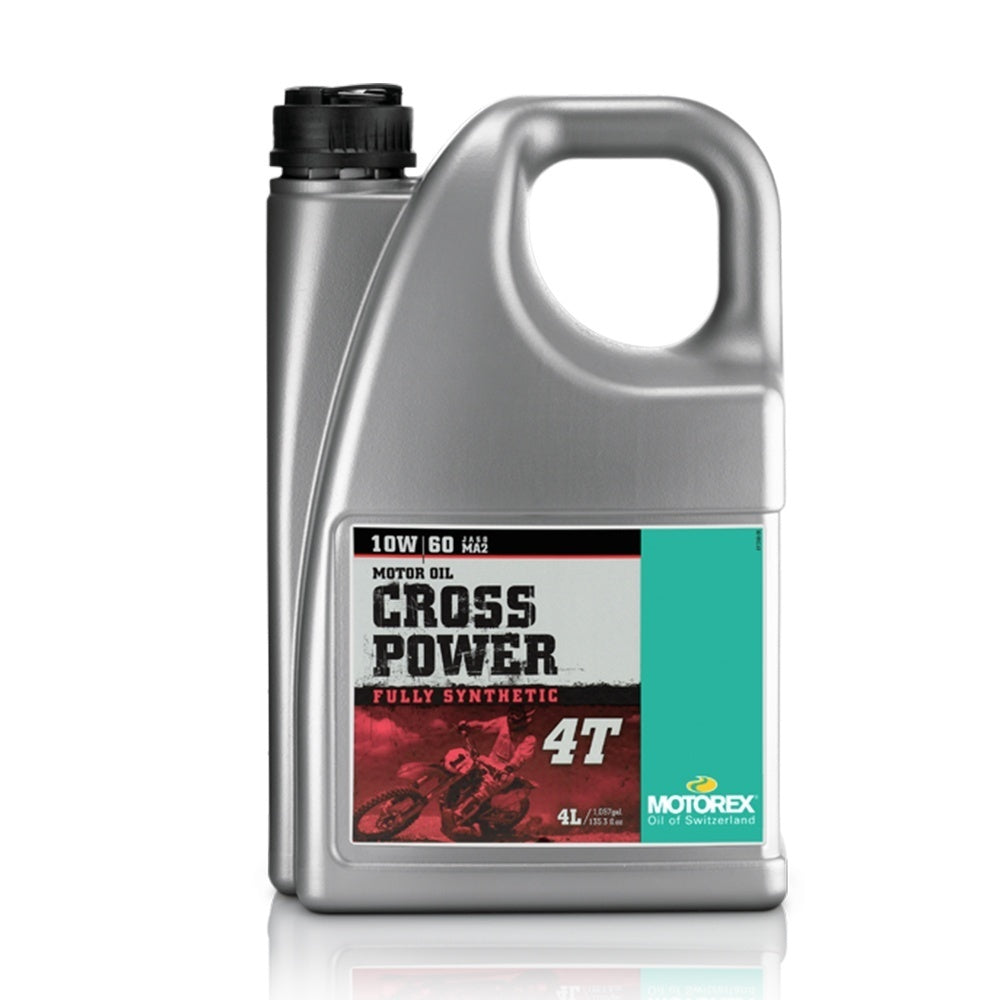 New MOTOREX 4 Stroke Oil Cross Power 4T 10W60 - 4 Litre MCP4T10604