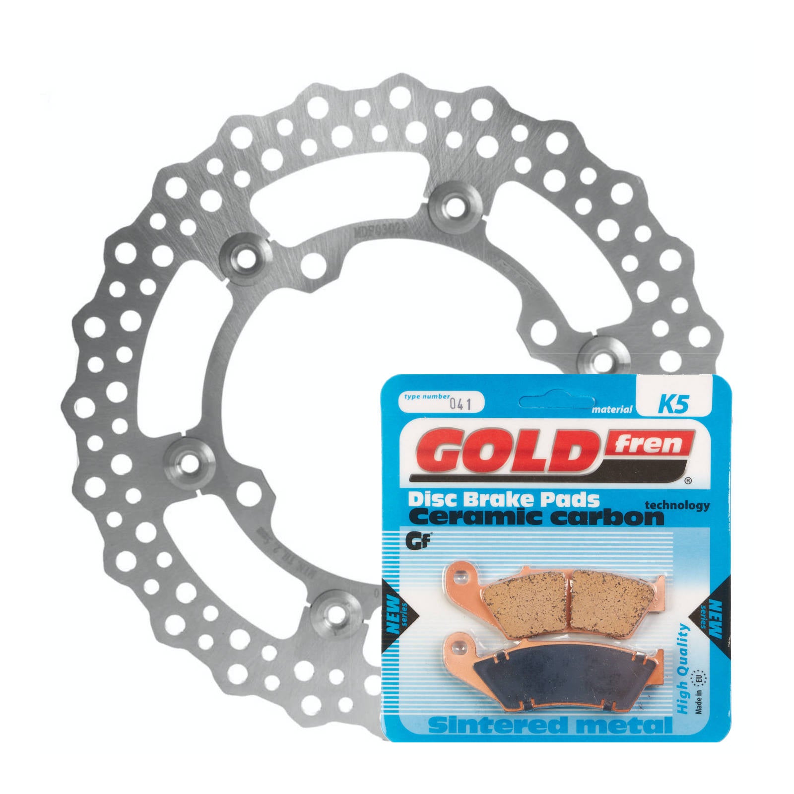 MTX & GOLDFREN Brake Disc & Pad Kit - Front For Kawasaki KX125 2006-2008 | Australian Moto Spares