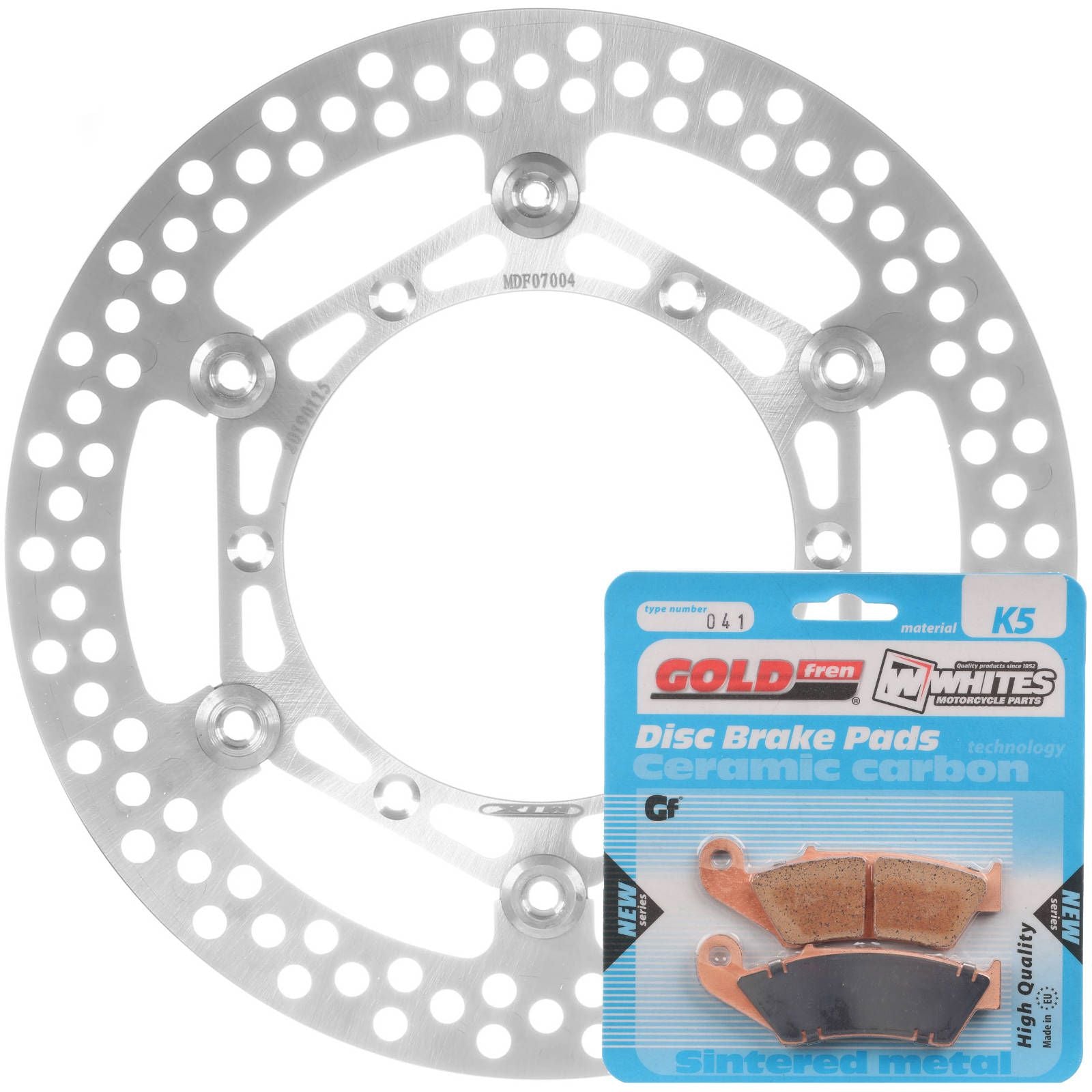 New MTX Brake Disc & Pad Kit - Front For Suzuki RM250 1996-2011 #MDKF05012