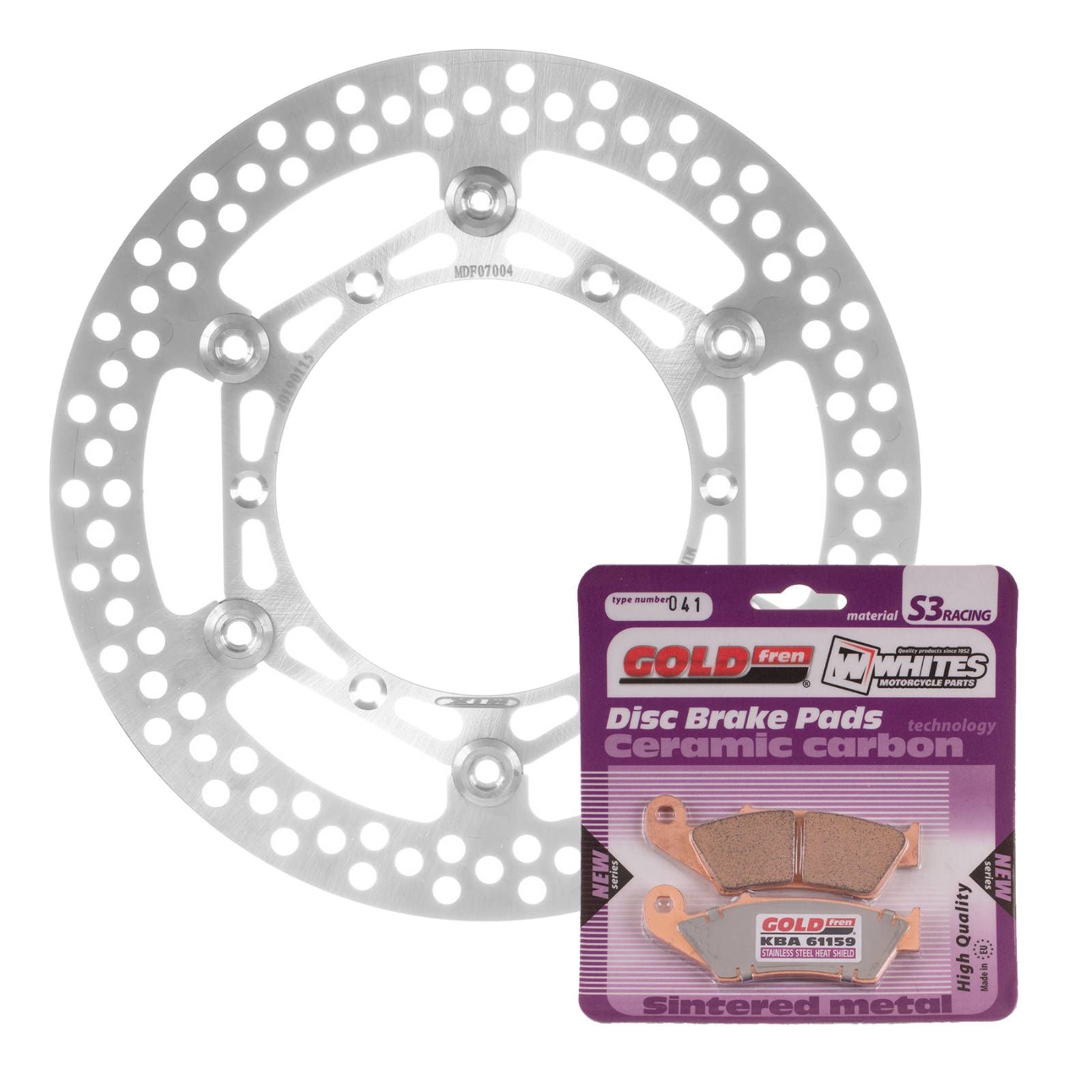 New MTX Brake Disc & Pad Kit - Front For Yamaha YZ250F 2001-2006 #MDKF07002