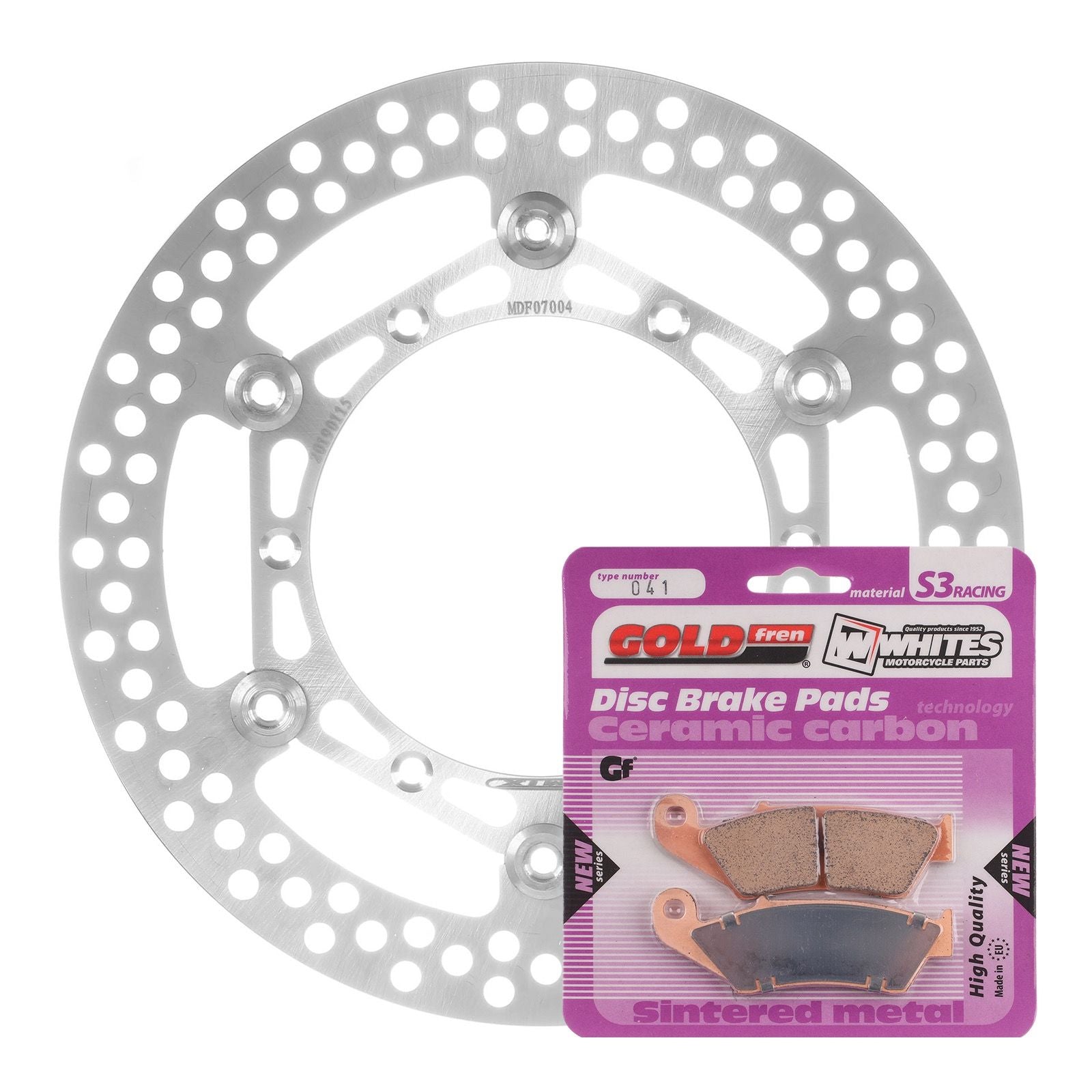 New MTX Brake Disc & Pad Kit - Front For Yamaha WR450F 2003-2015 #MDKF07010