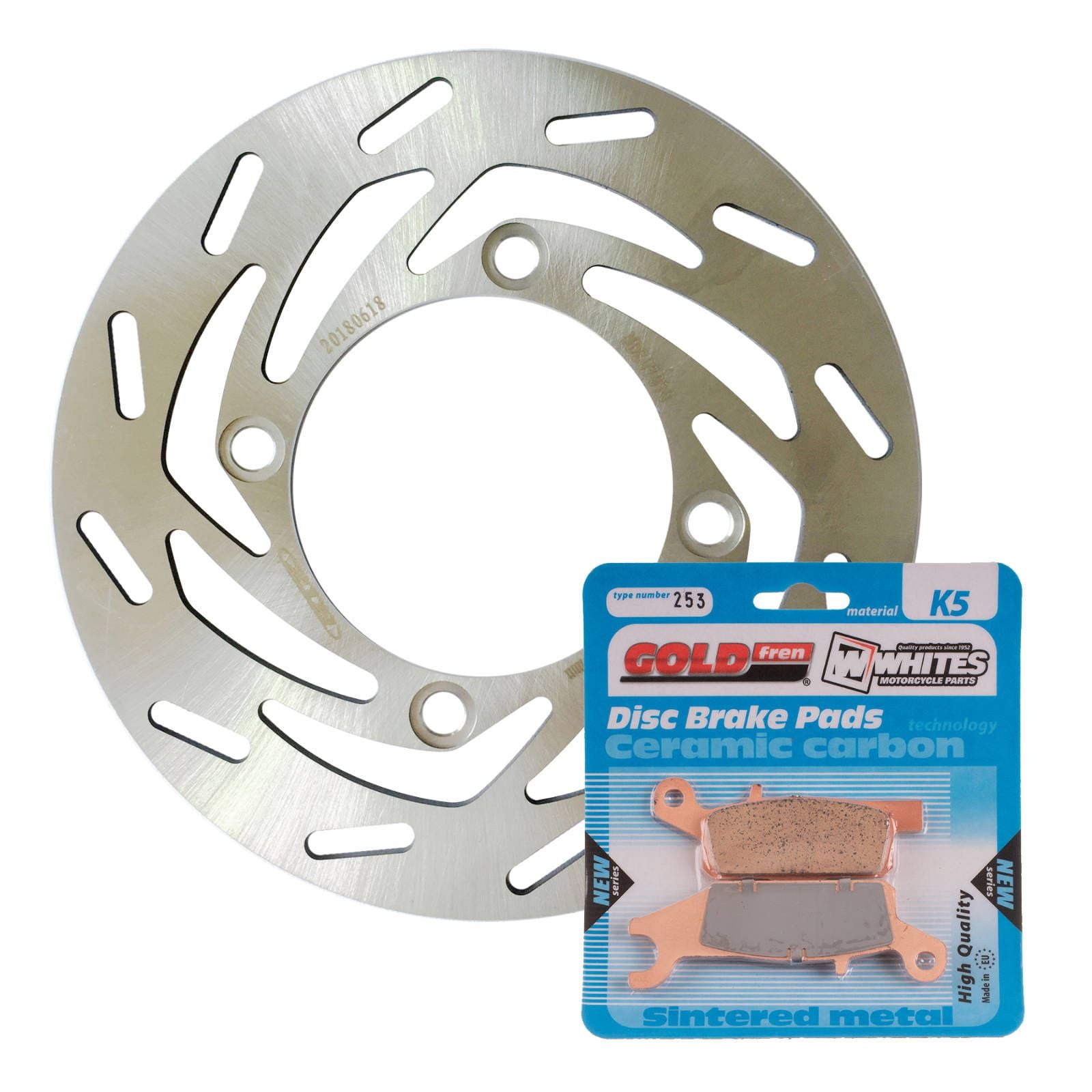 MTX Brake Disc & Pad Kit - Front Right For Yamaha YFM700FAP 2007-2020 MDKF07018R