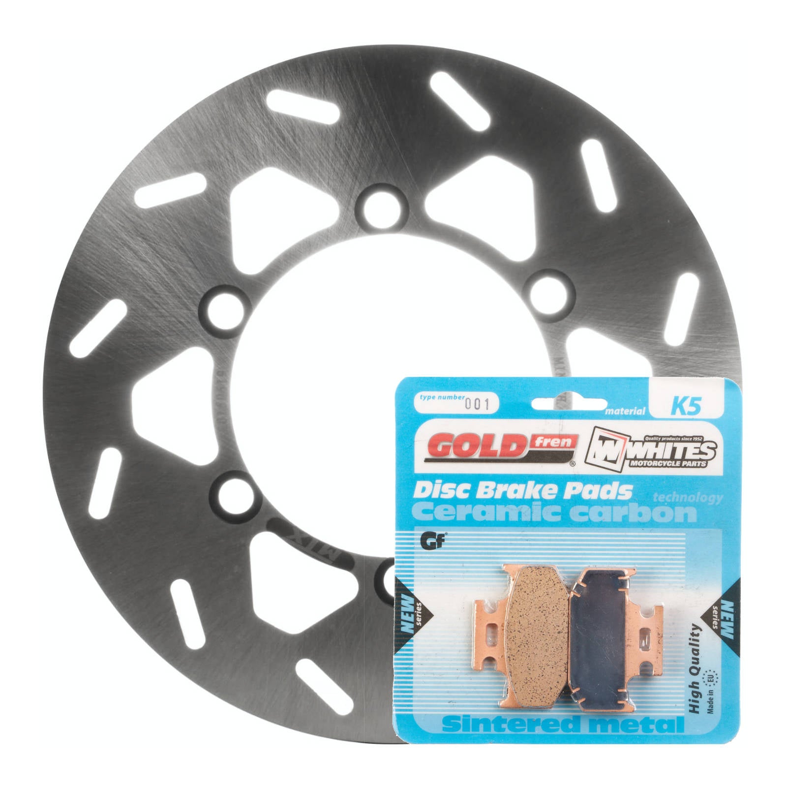 MTX & GOLDFREN Brake Disc & Pad Kit - Rear For Kawasaki KDX200 1995-2008 | Australian Moto Spares