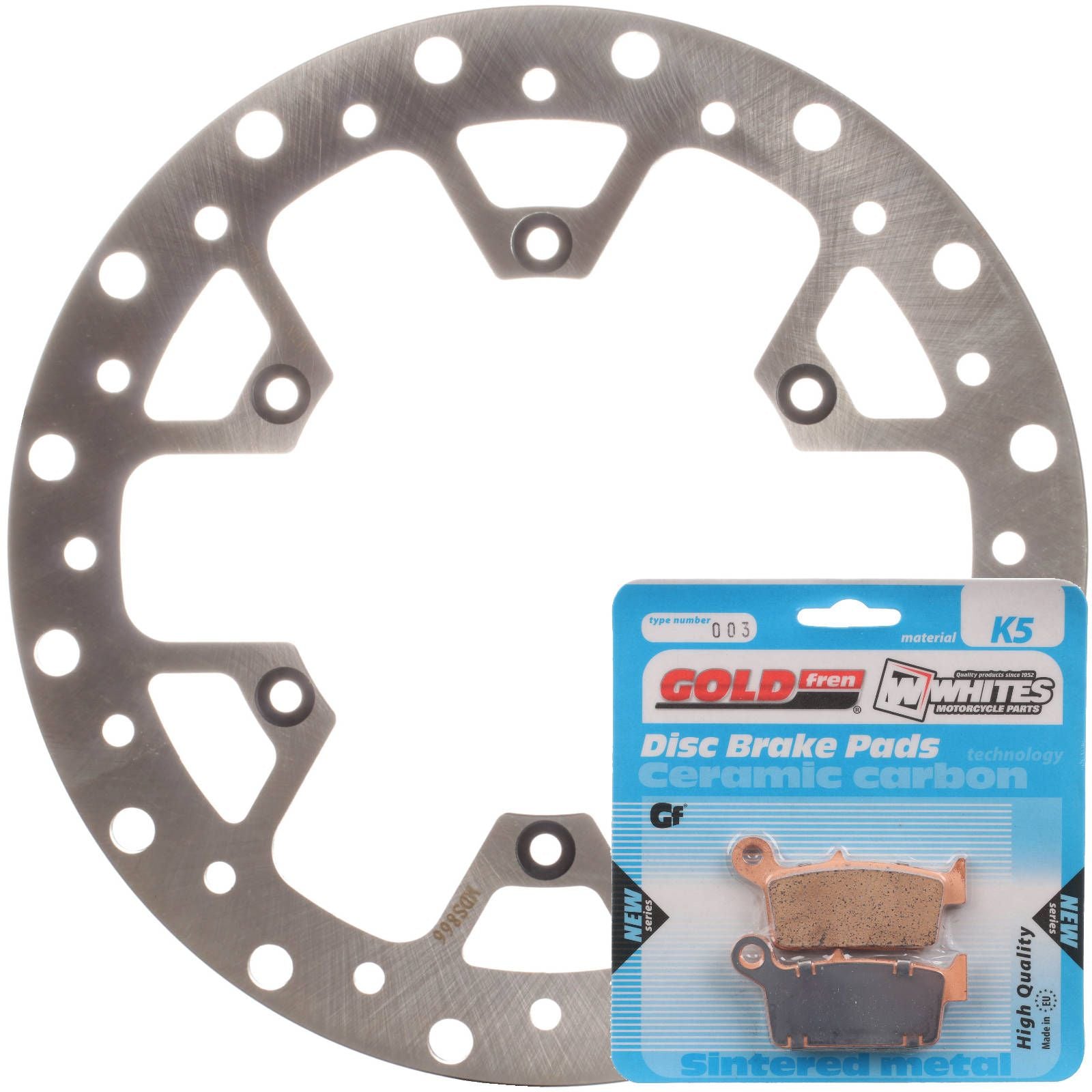 New MTX Brake Disc & Pad Kit - Rear For Suzuki RM125 2006-2011 #MDKR05011
