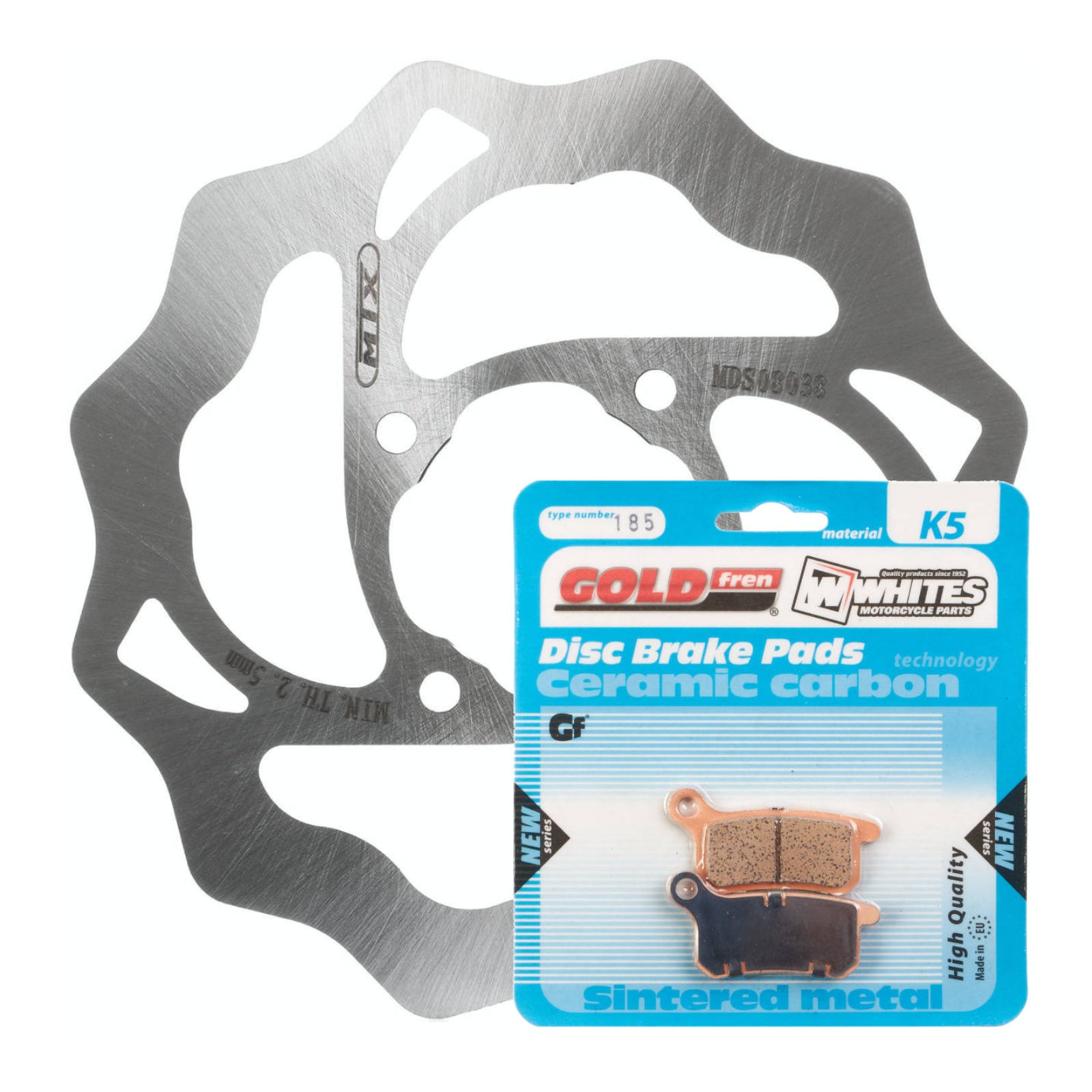 MTX & GOLDFREN Brake Disc & Pad Kit - Rear For KTM 65 SX 2004-2019 #MDKR08023 | Australian Moto Spares