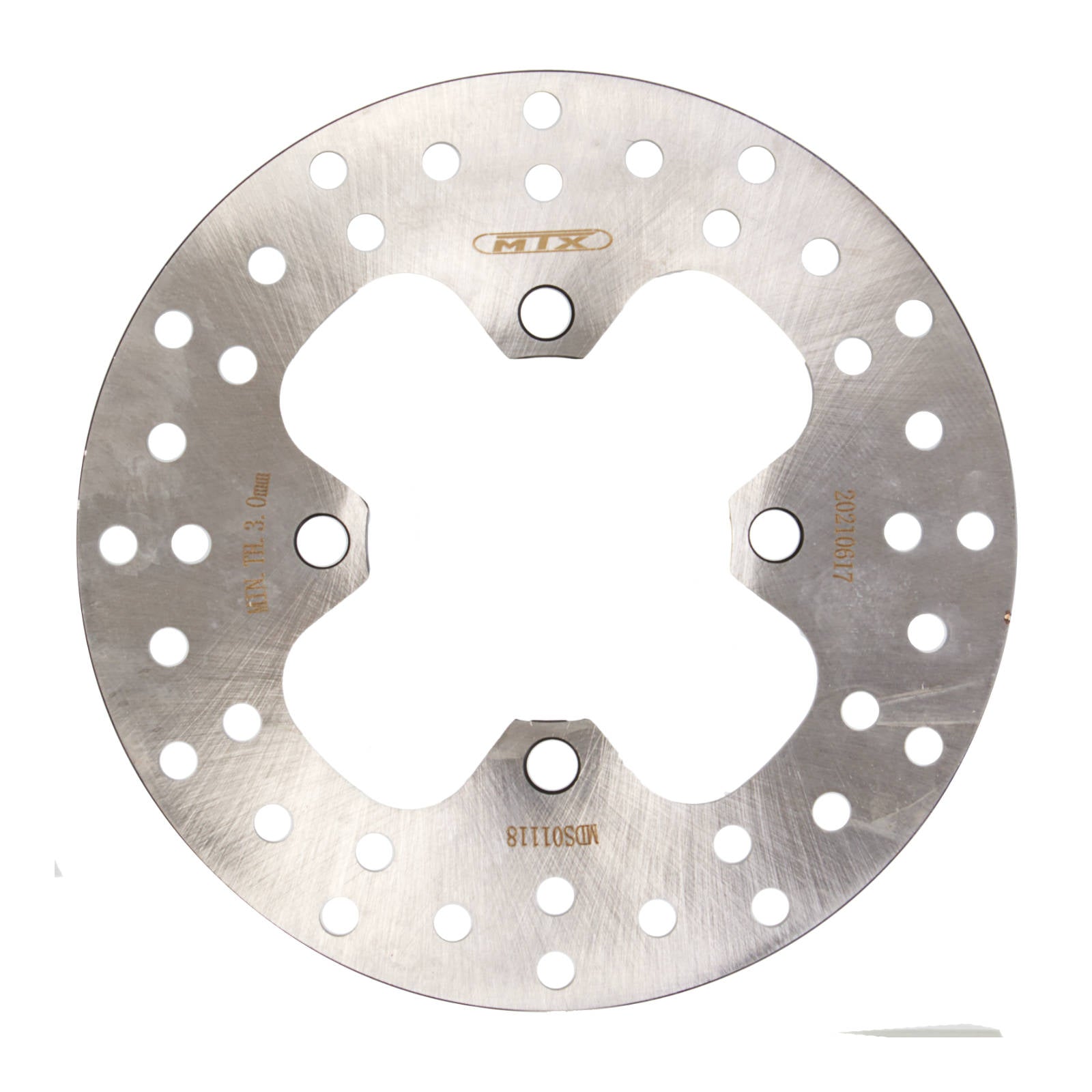New MTX Brake Disc Rotor Solid Type - Front #MDS01118