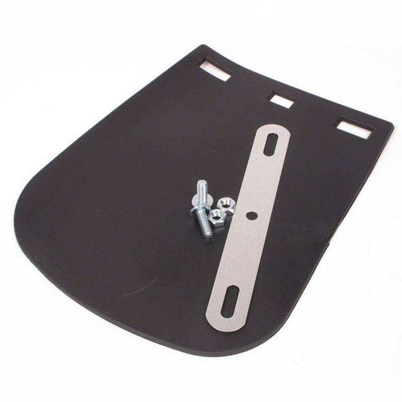 New WHITES Mudflap Blk PVC Large Motorcycle #MFL