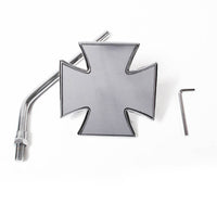 New WHITES Mirror Maltese Cross 10mm Fitting #MIRU34842