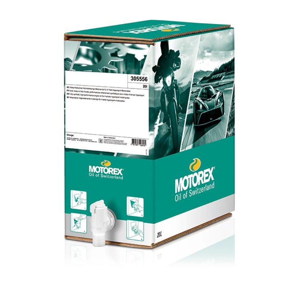 New MOTOREX 4 Stroke Oil 15W50 - 20 Litre Bag in Box MM4T155020