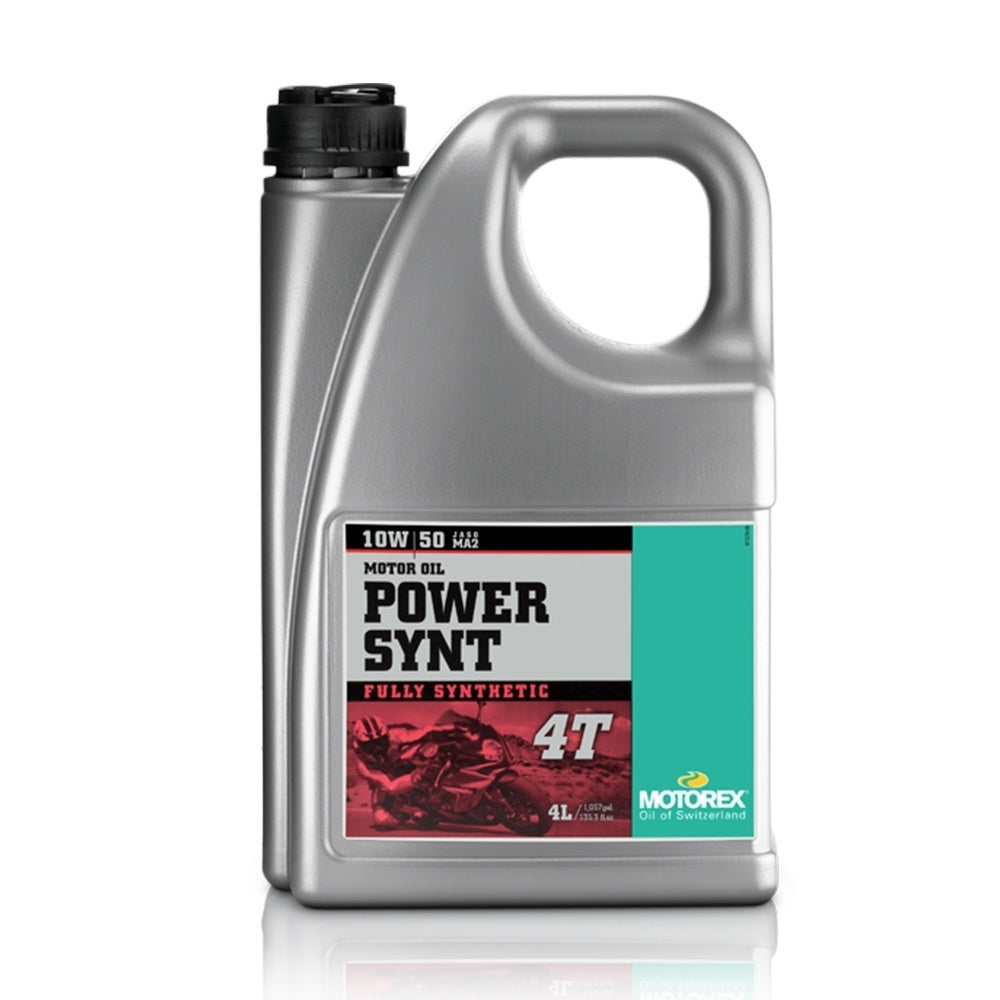 New MOTOREX 4 Stroke Oil Power Synt 4T 10W50 - 4 Litre MPSY10504