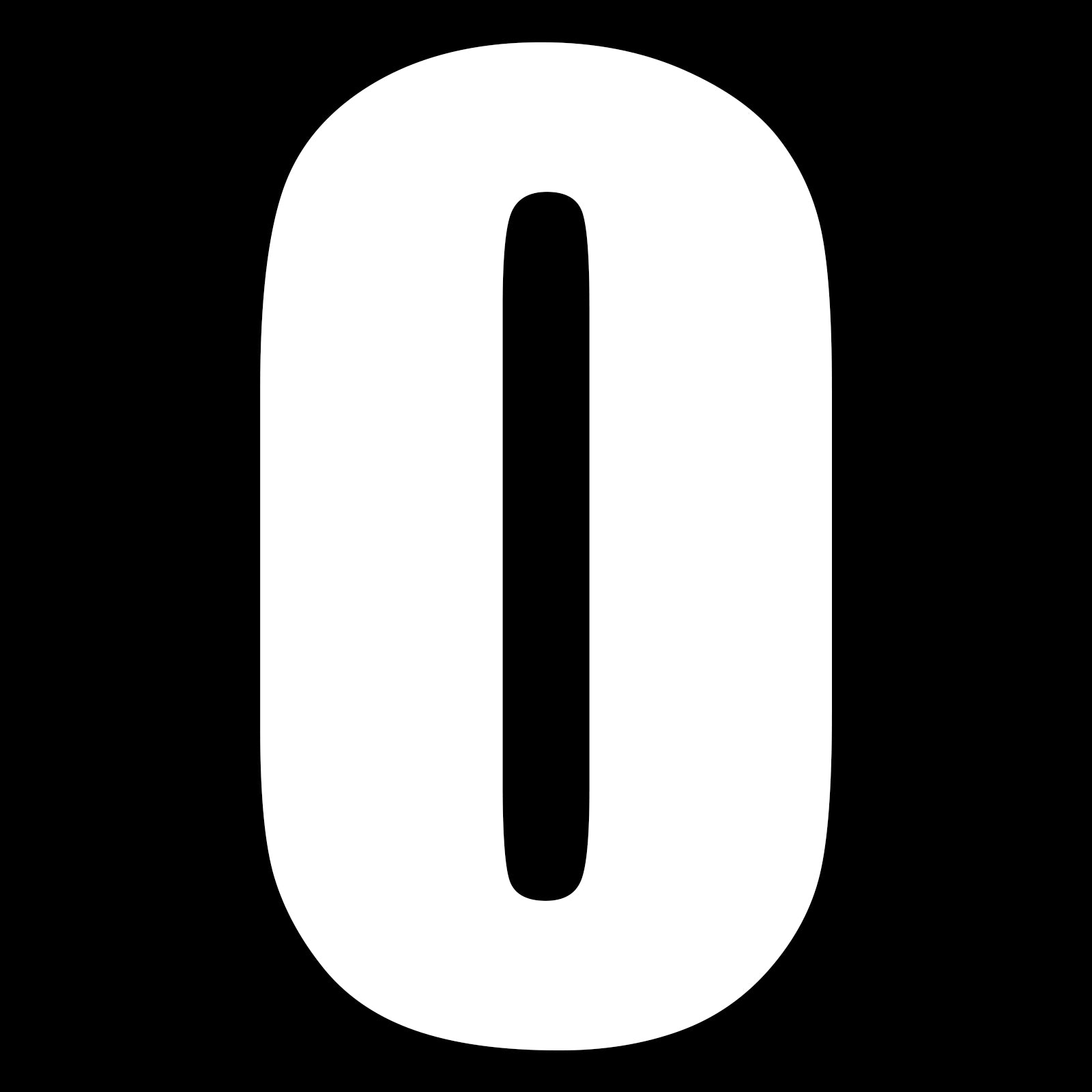 New WHITES Race Number - White Sticker #0 (10 Pack) #NU6W0