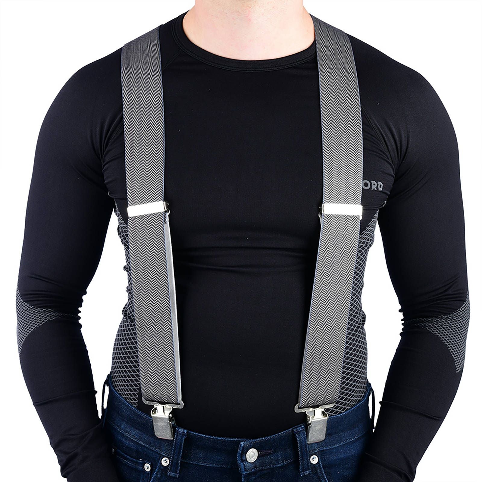 New OXFORD Motorbike Riggers Braces Herringbone #OXCA052