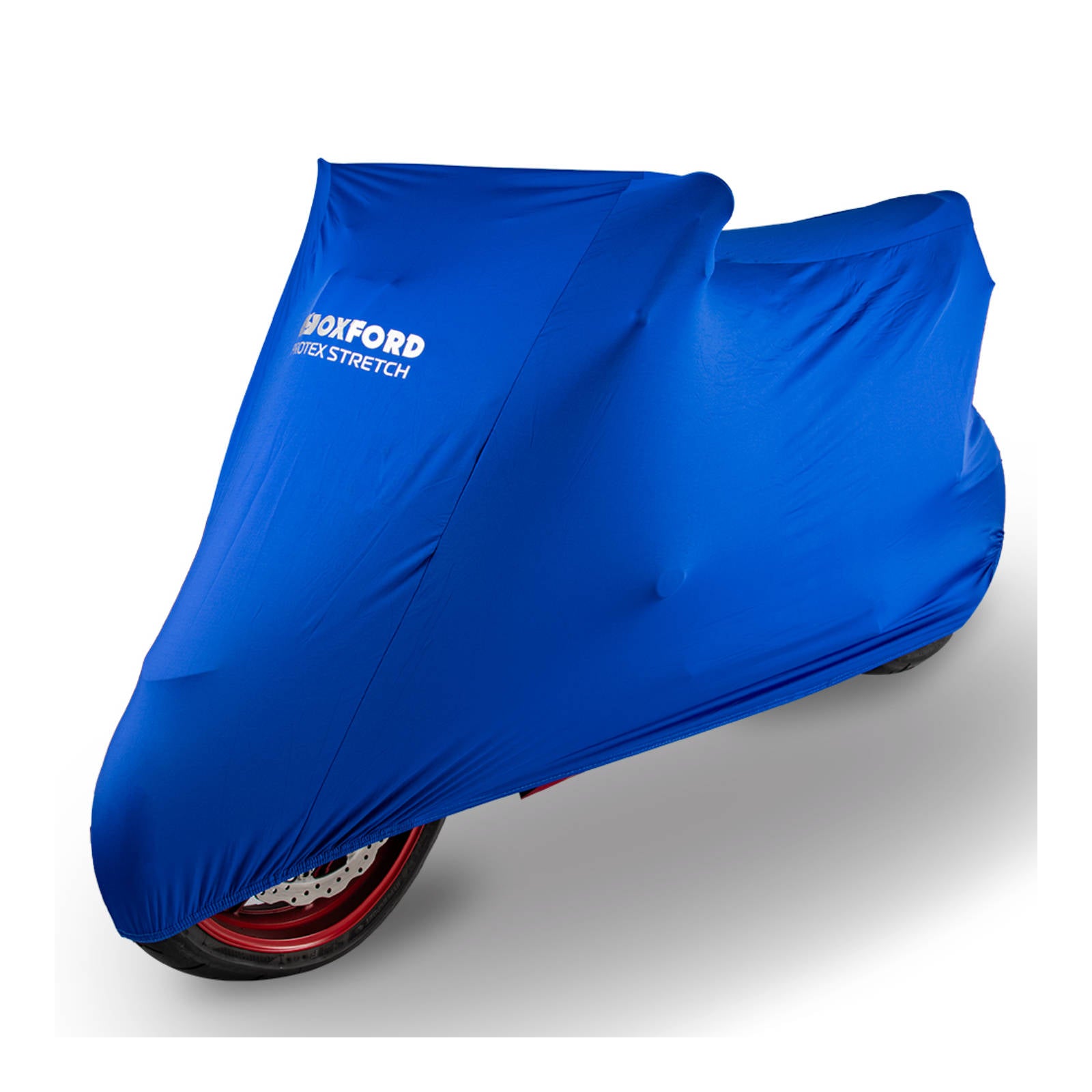 New OXFORD Protex Stretch Motorcycle Covers Indoor Large - Blue #OXCV180