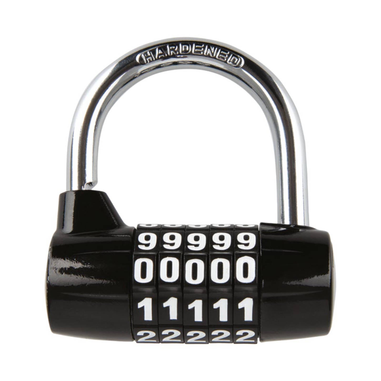 New OXFORD 5-Digit Combination Padlock Black #OXLK102