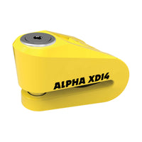 New OXFORD Alpha XD14 Stainless Disc Lock (14mm Pin) - Yellow #OXLK276