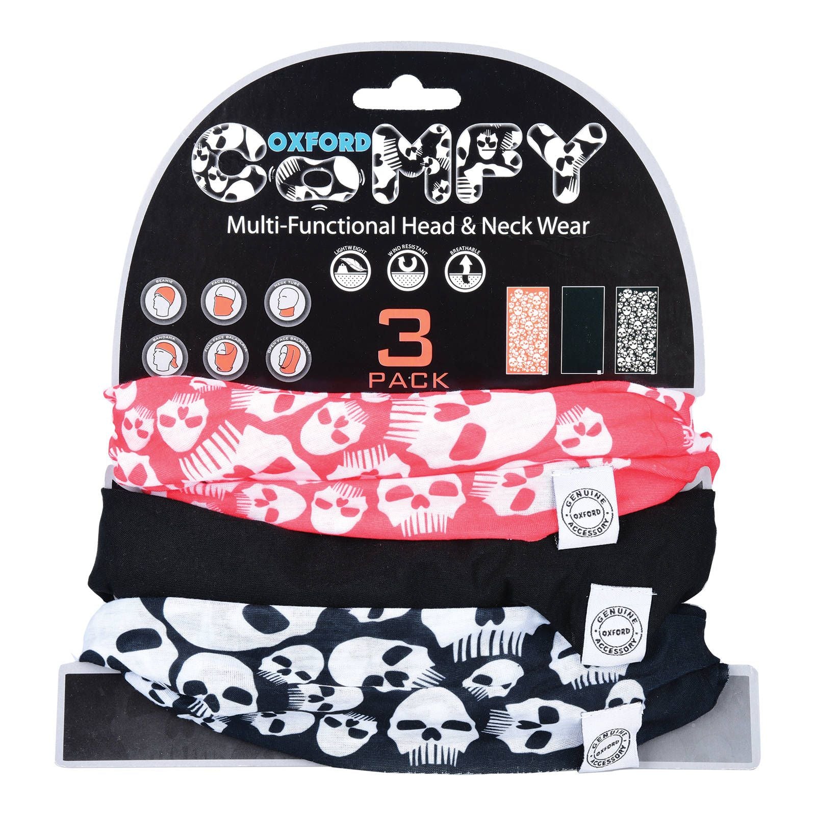 New OXFORD Comfy - Skulls (3 Pack) #OXNW106