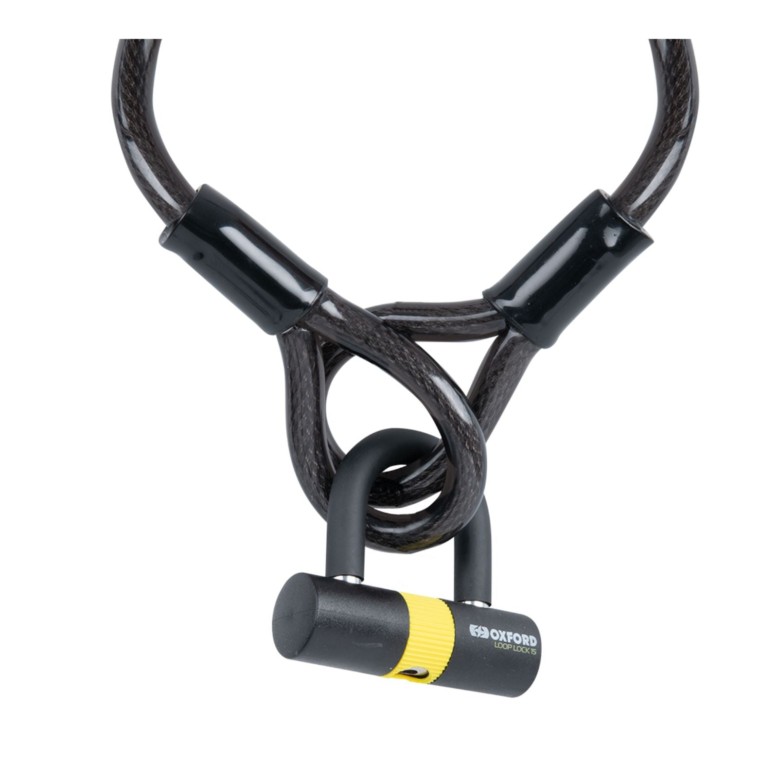 New OXFORD Loop Lock 15 & Padlock (2.0M X 15mm Cable) #OXOF221