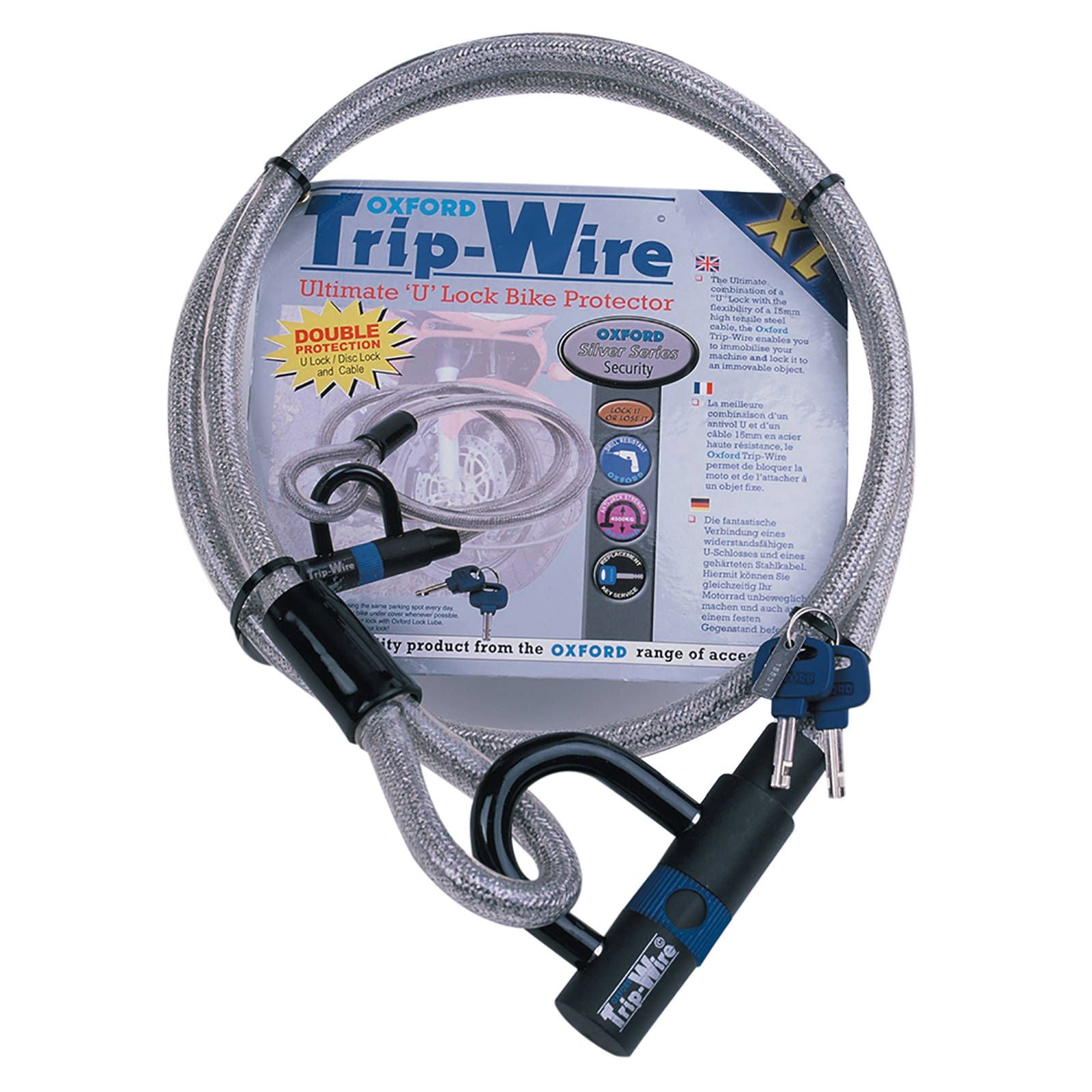 New OXFORD XL Tripwire - High Security Cable And Padlock #OXOF334