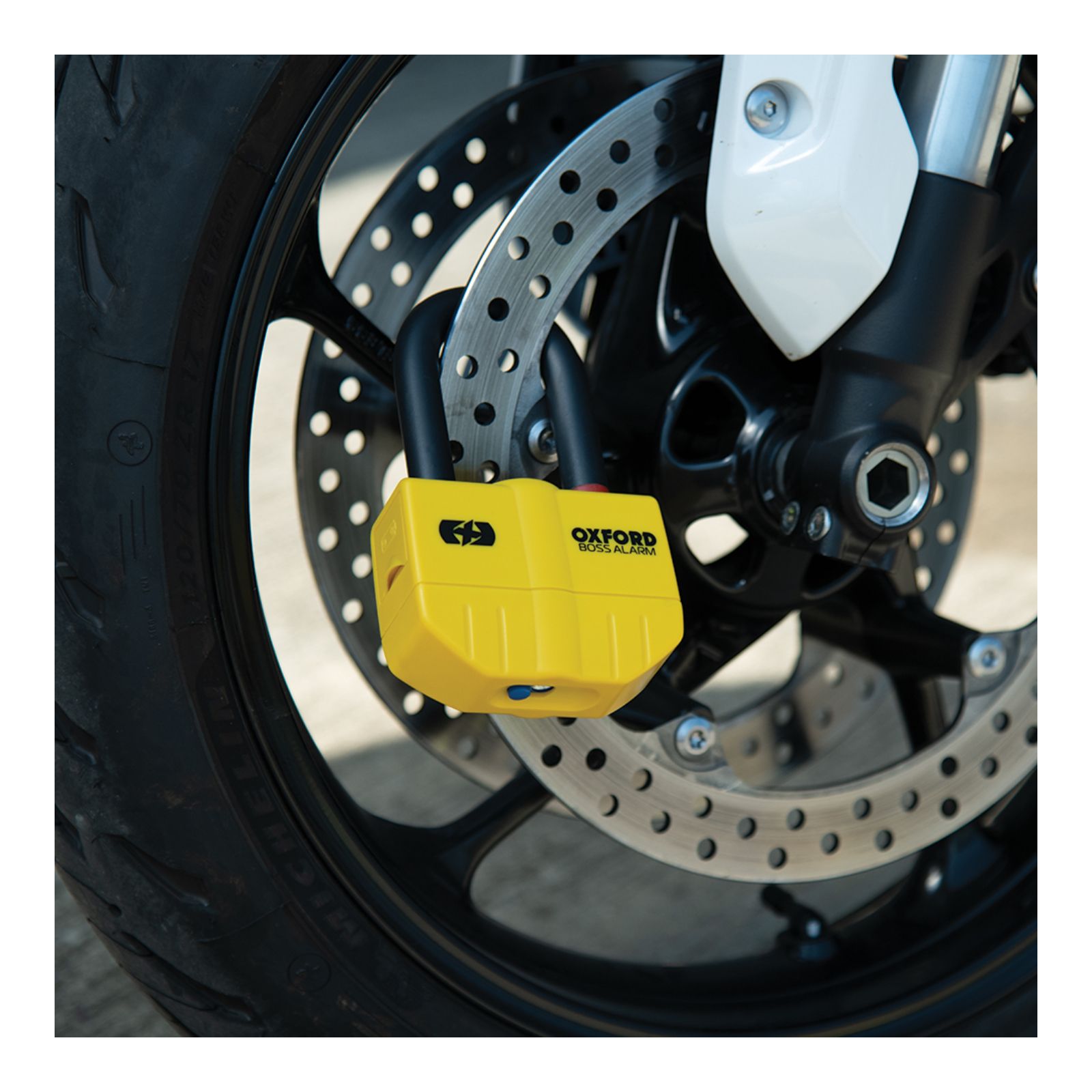 New OXFORD Disc Lock Alarm Boss 14mm - Yellow #OXOF3