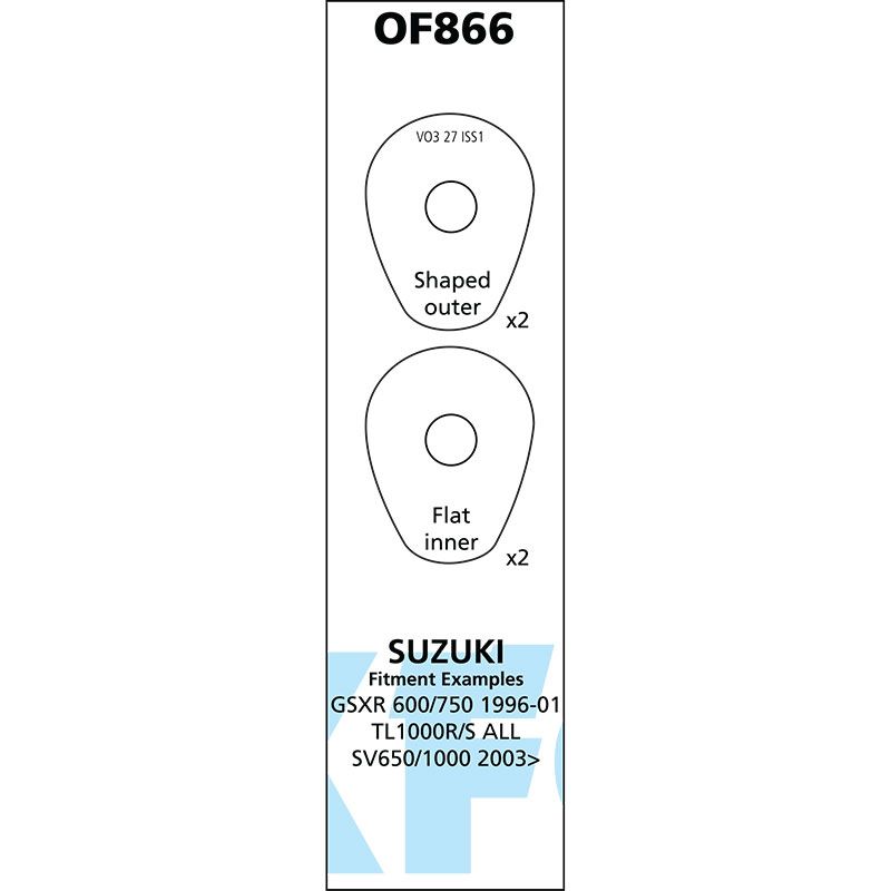 New OXFORD INDICATOR SPACERS SUZUKI TYPE 1 OXOF866 | Australian Moto Spares