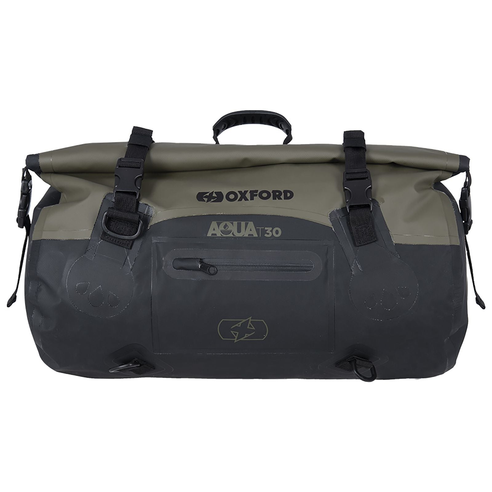 New OXFORD Aqua Roll Bag T30 - Black / Khaki #OXOL401