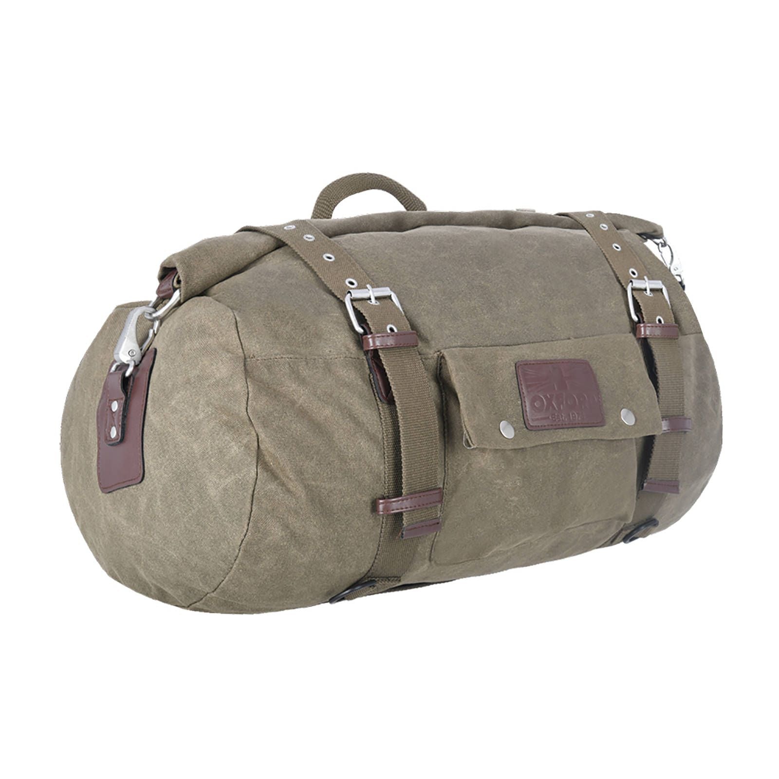 New OXFORD Heritage Roll Bag 30L - Khaki #OXOL577 | Australian Moto Spares