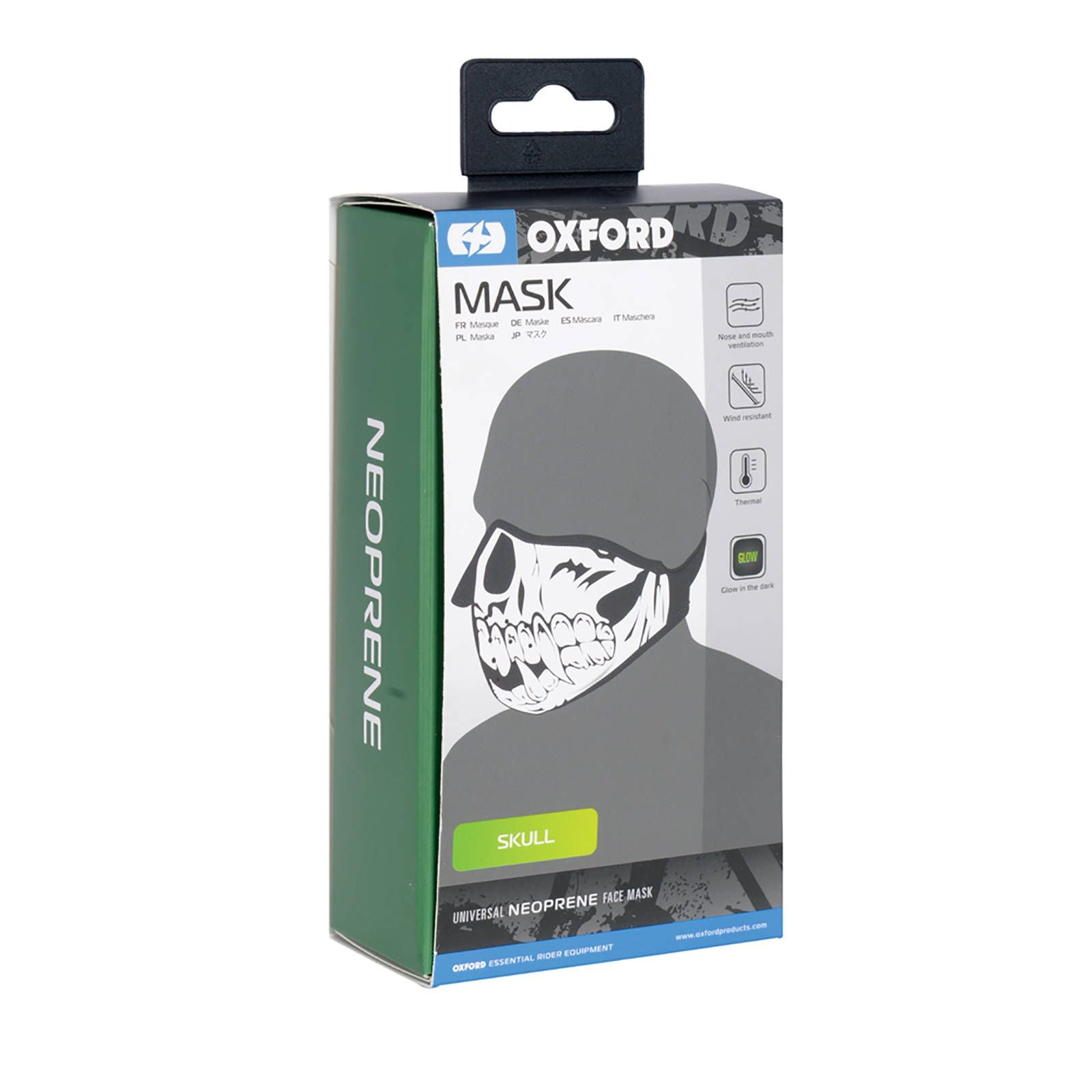 New OXFORD Neoprene Face Mask - Skull One Size #OXOX629