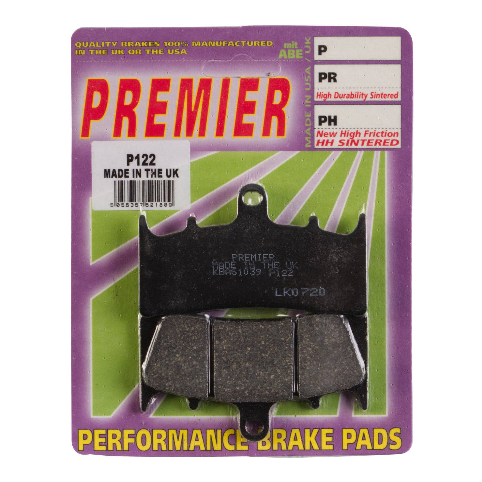 New PREMIER Brake Pads - P Organic Standard #PBP122
