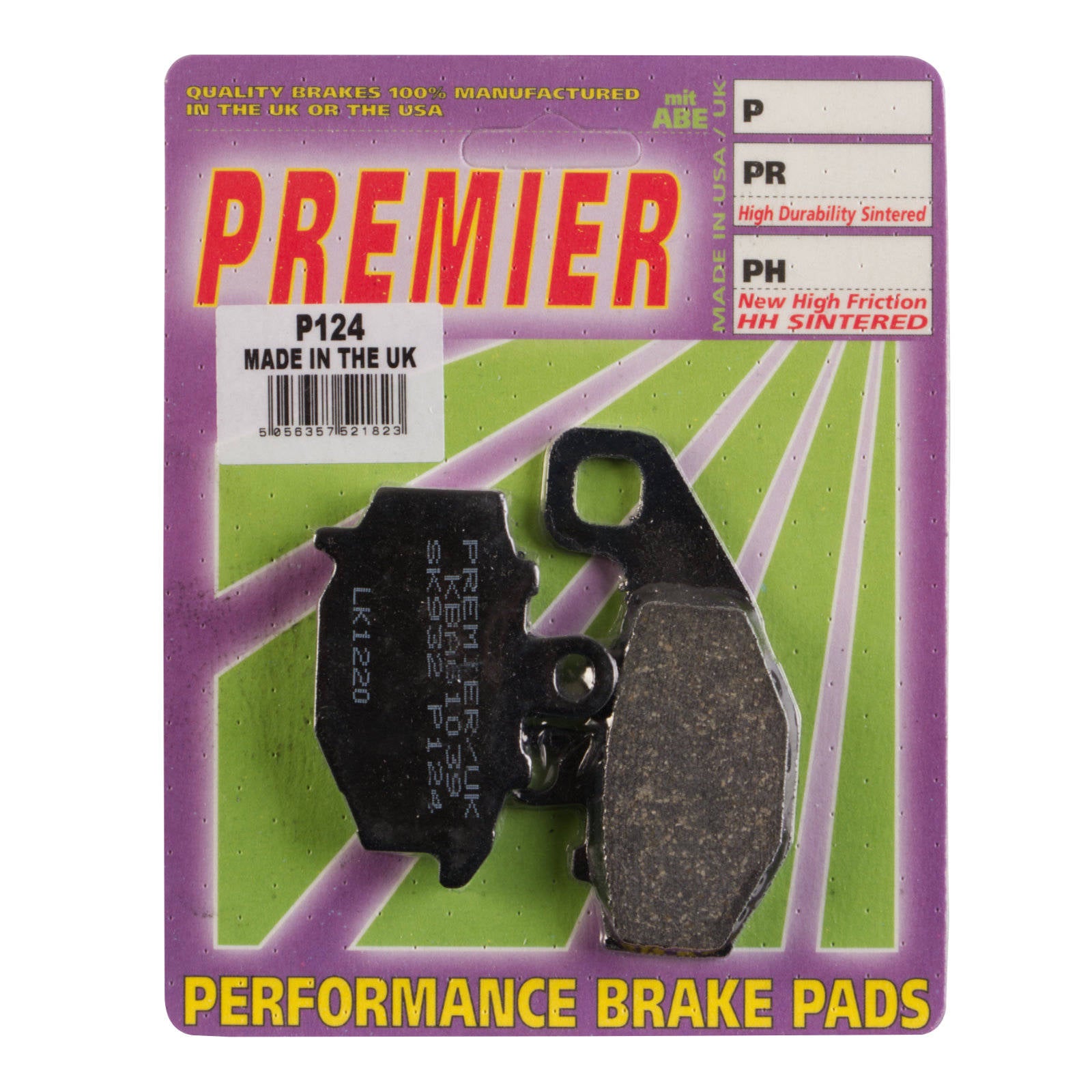 New PREMIER Brake Pads - P Organic Standard #PBP124