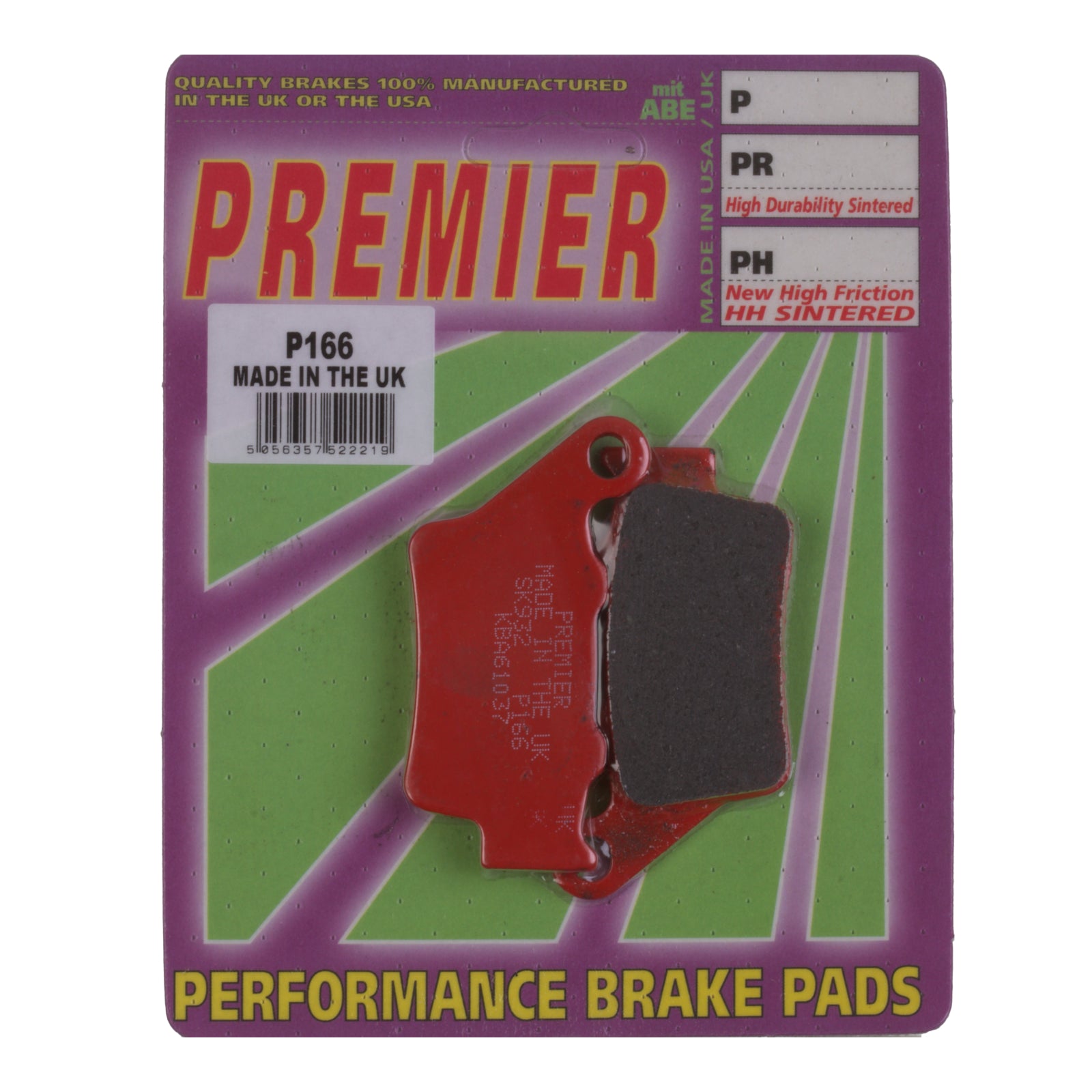 New PREMIER Brake Pads - P Organic Standard #PBP166