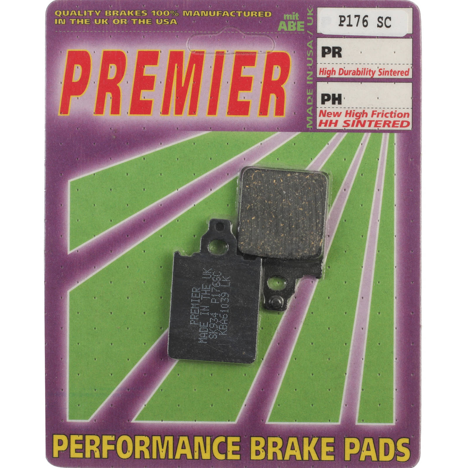 New PREMIER Brake Pads - P Organic Standard #PBP176