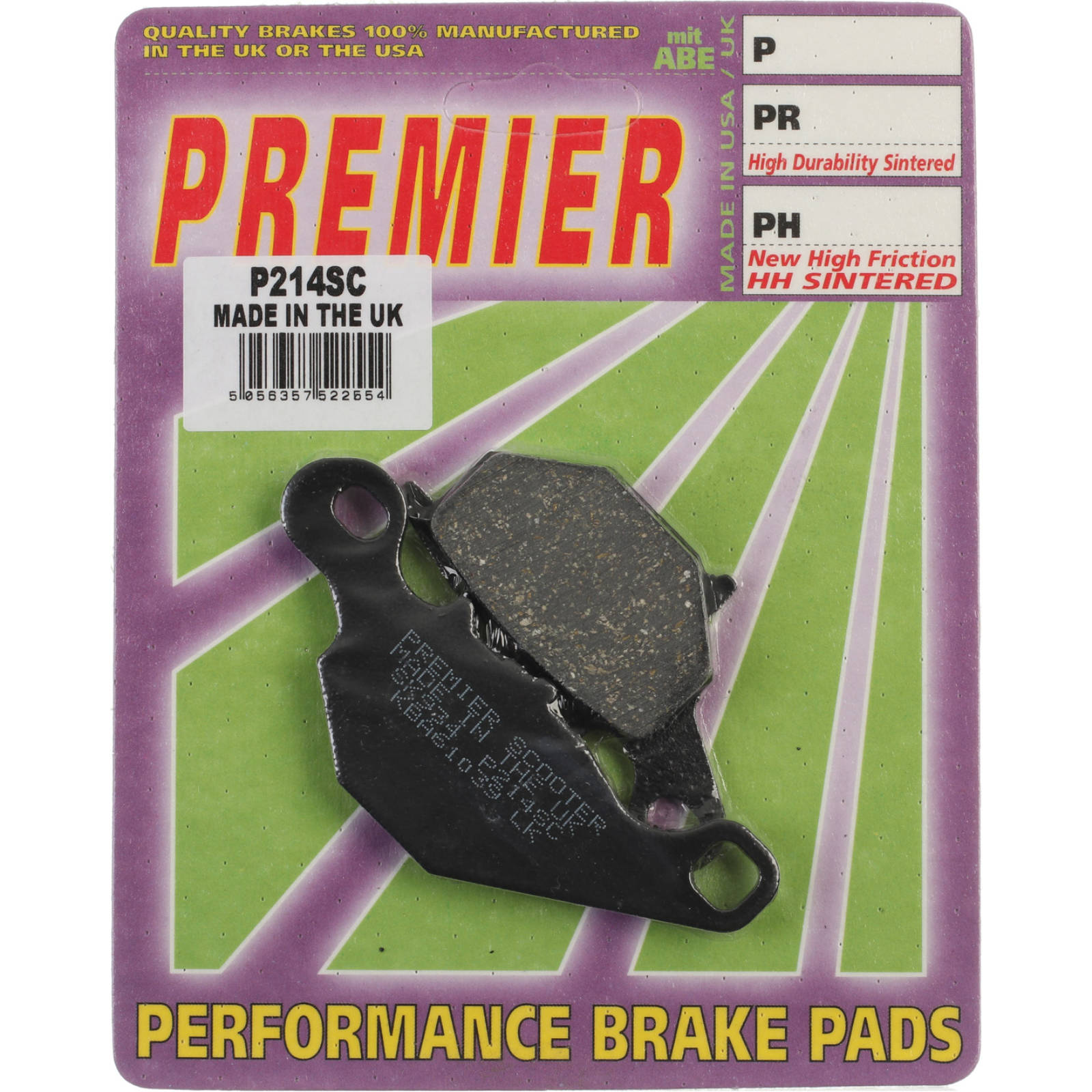 New PREMIER Brake Pads - P Organic Standard #PBP214