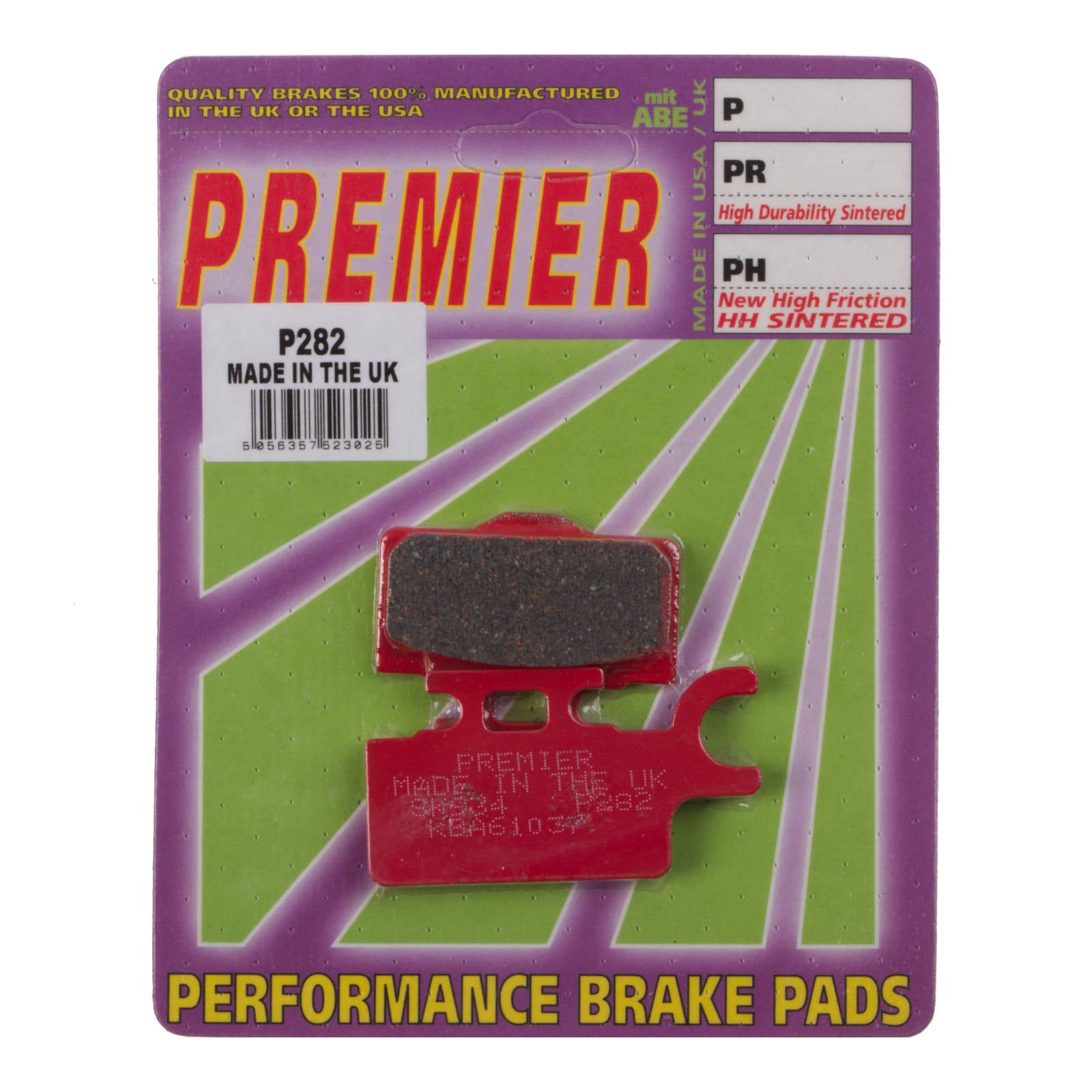 New PREMIER Brake Pads - P Organic Standard #PBP282