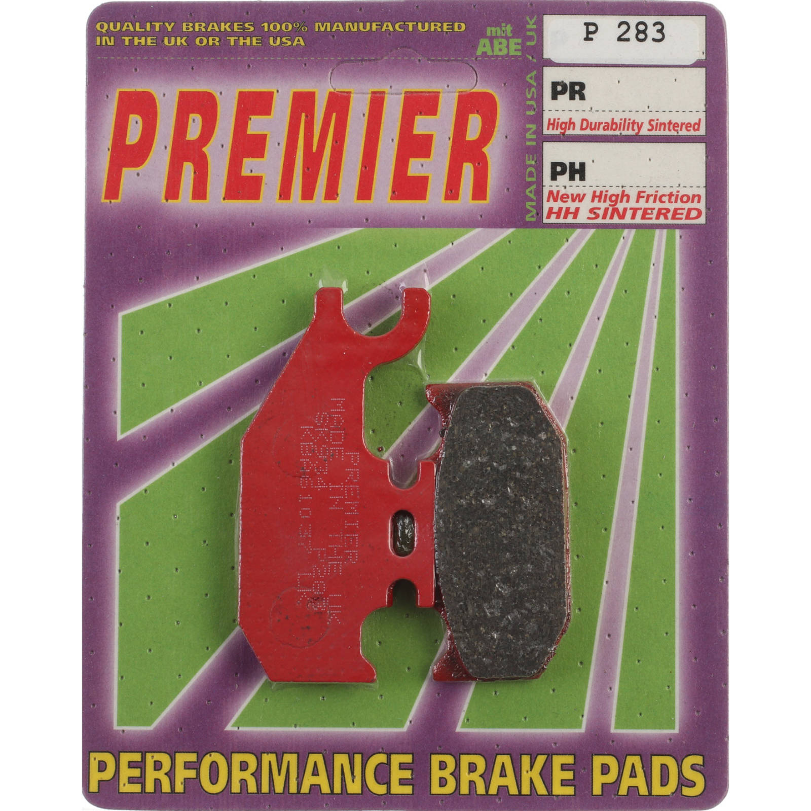 New PREMIER Brake Pads - P Organic Standard #PBP283