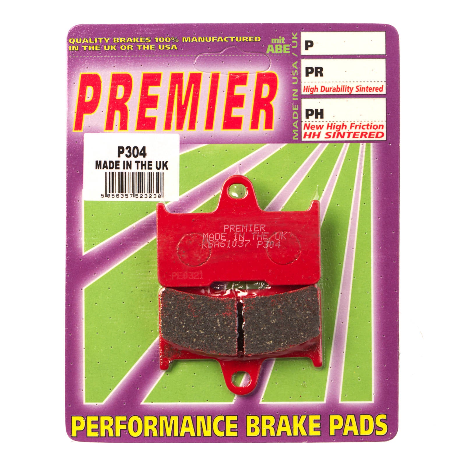 New PREMIER Brake Pads - P Organic Standard #PBP304