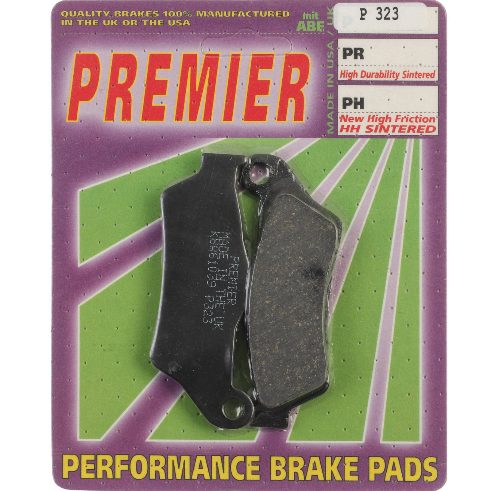 New PREMIER Brake Pads - P Organic Standard #PBP323