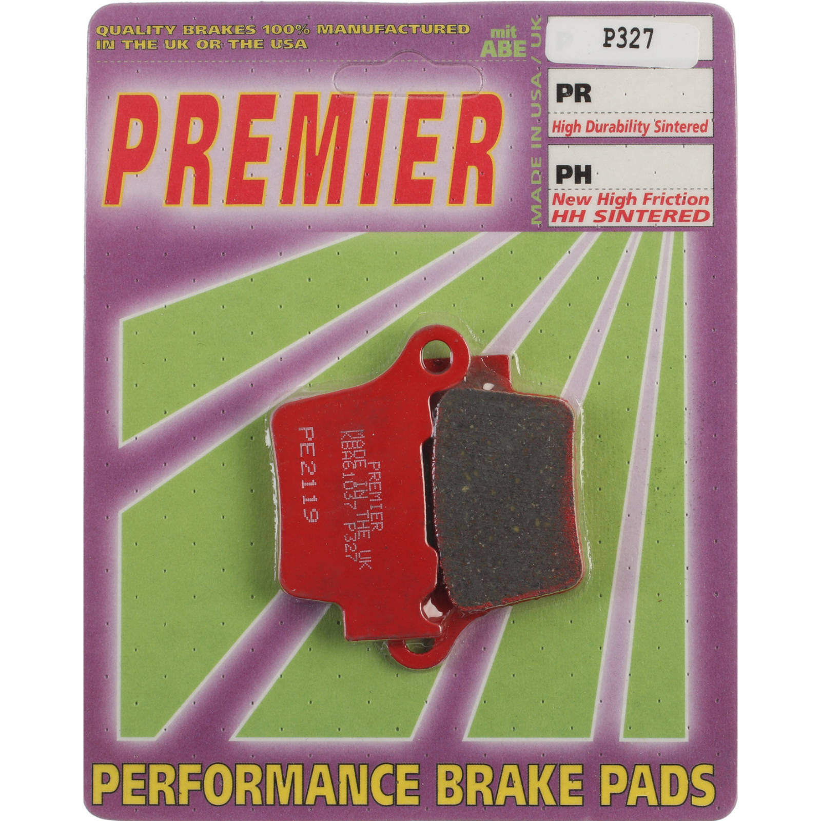 New PREMIER Brake Pads - P Organic Standard #PBP327