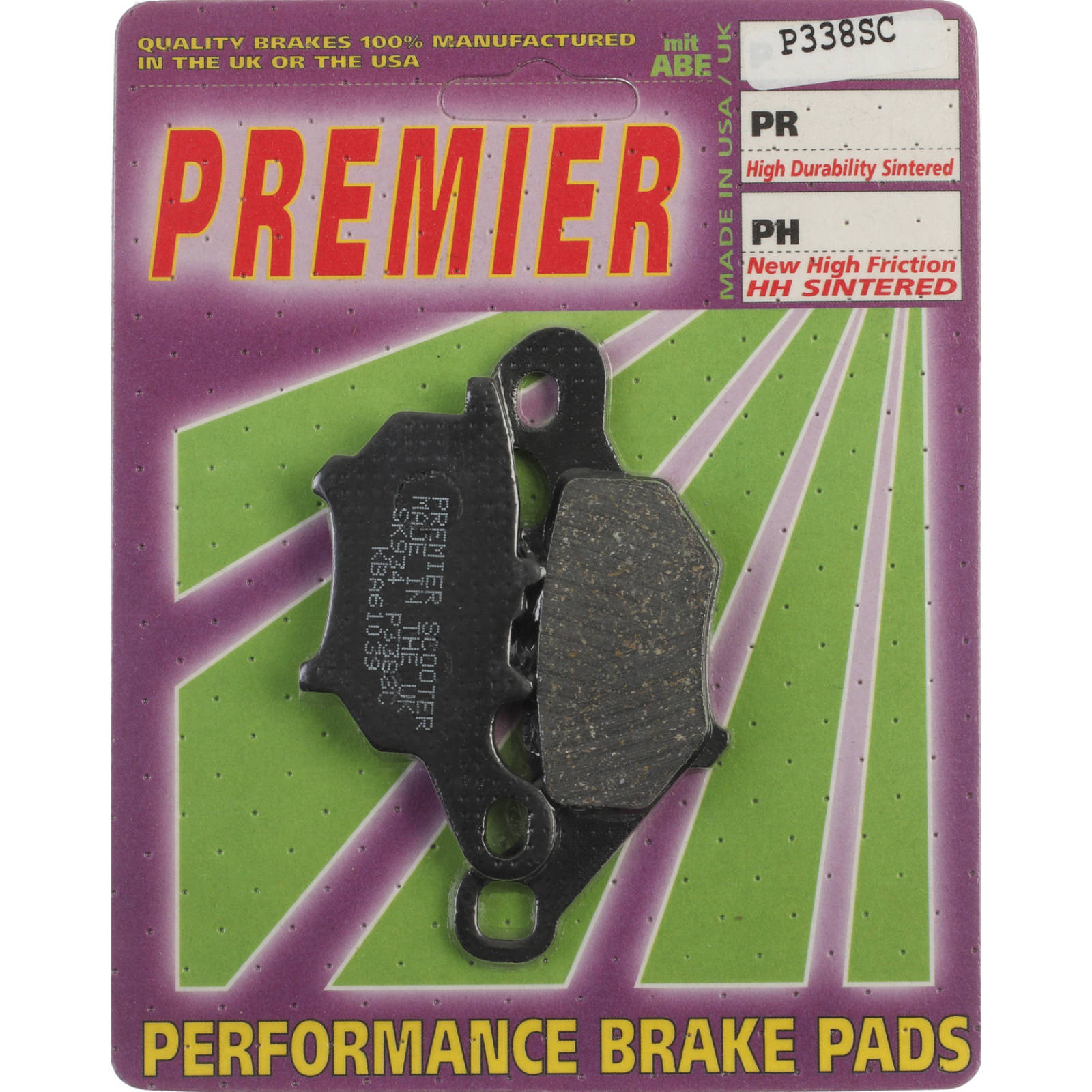 New PREMIER Brake Pads - P Organic Standard #PBP338