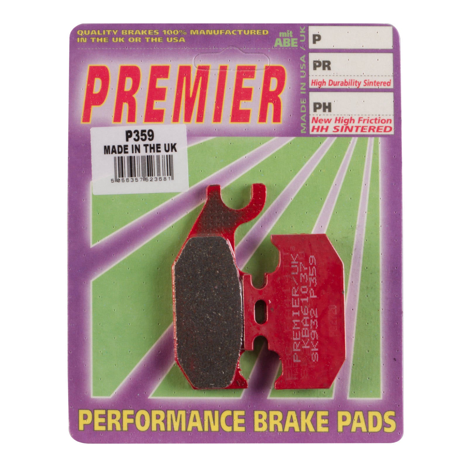New PREMIER Brake Pads - P Organic Standard #PBP359