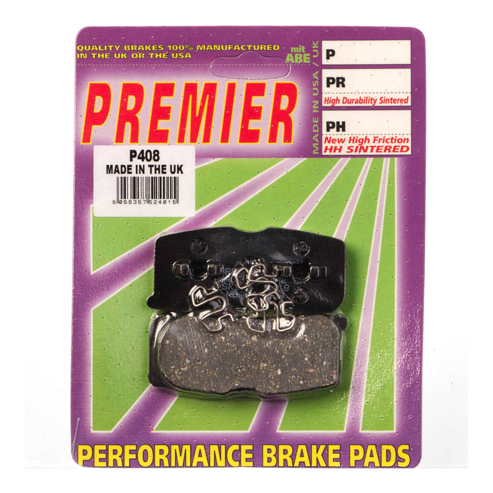 New PREMIER Brake Pads - P Organic Standard #PBP408