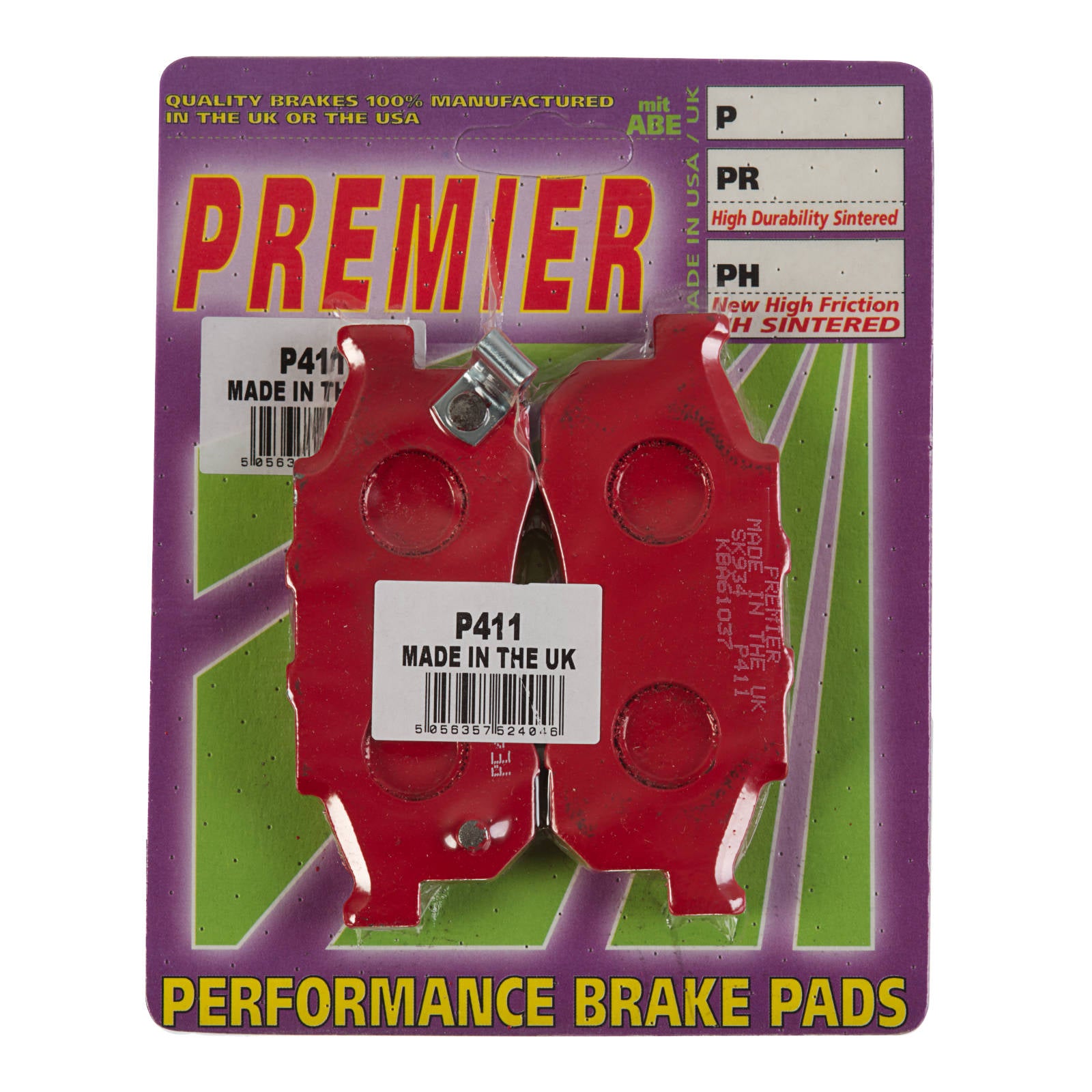 New PREMIER Brake Pads - P Organic Standard #PBP411