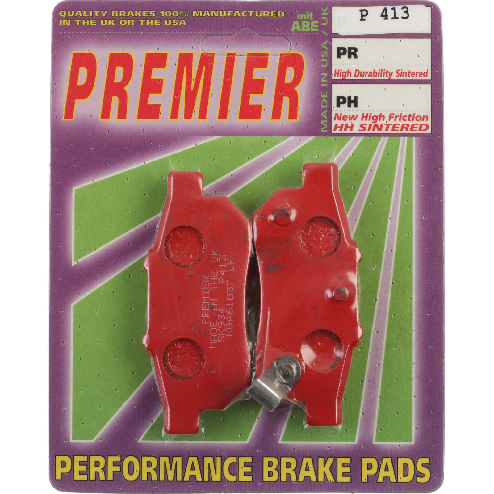 New PREMIER Brake Pads - P Organic Standard #PBP413